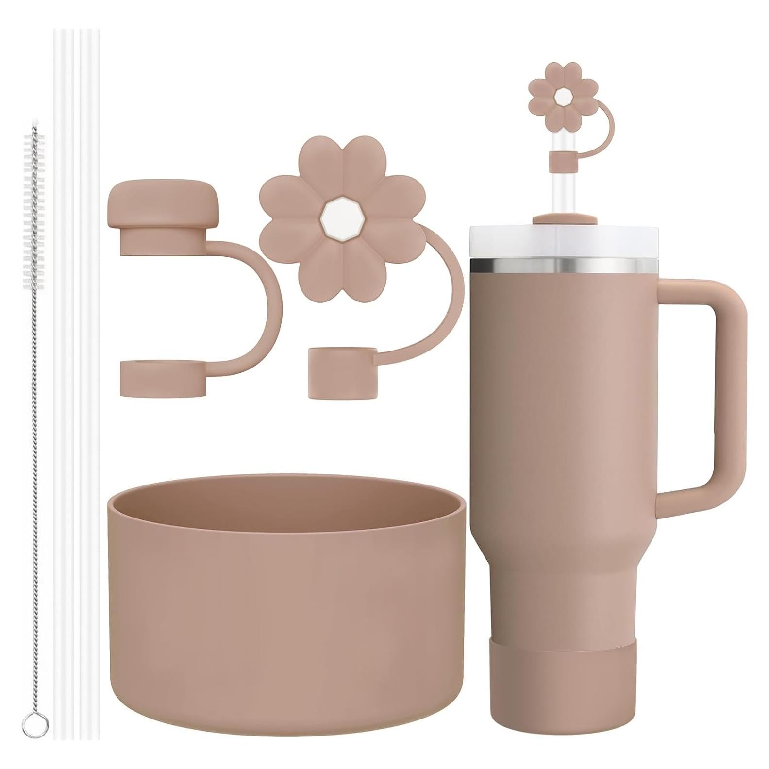 Accesorios para Stanley Cup CHEETAH 20-40oz Silicona Rosa