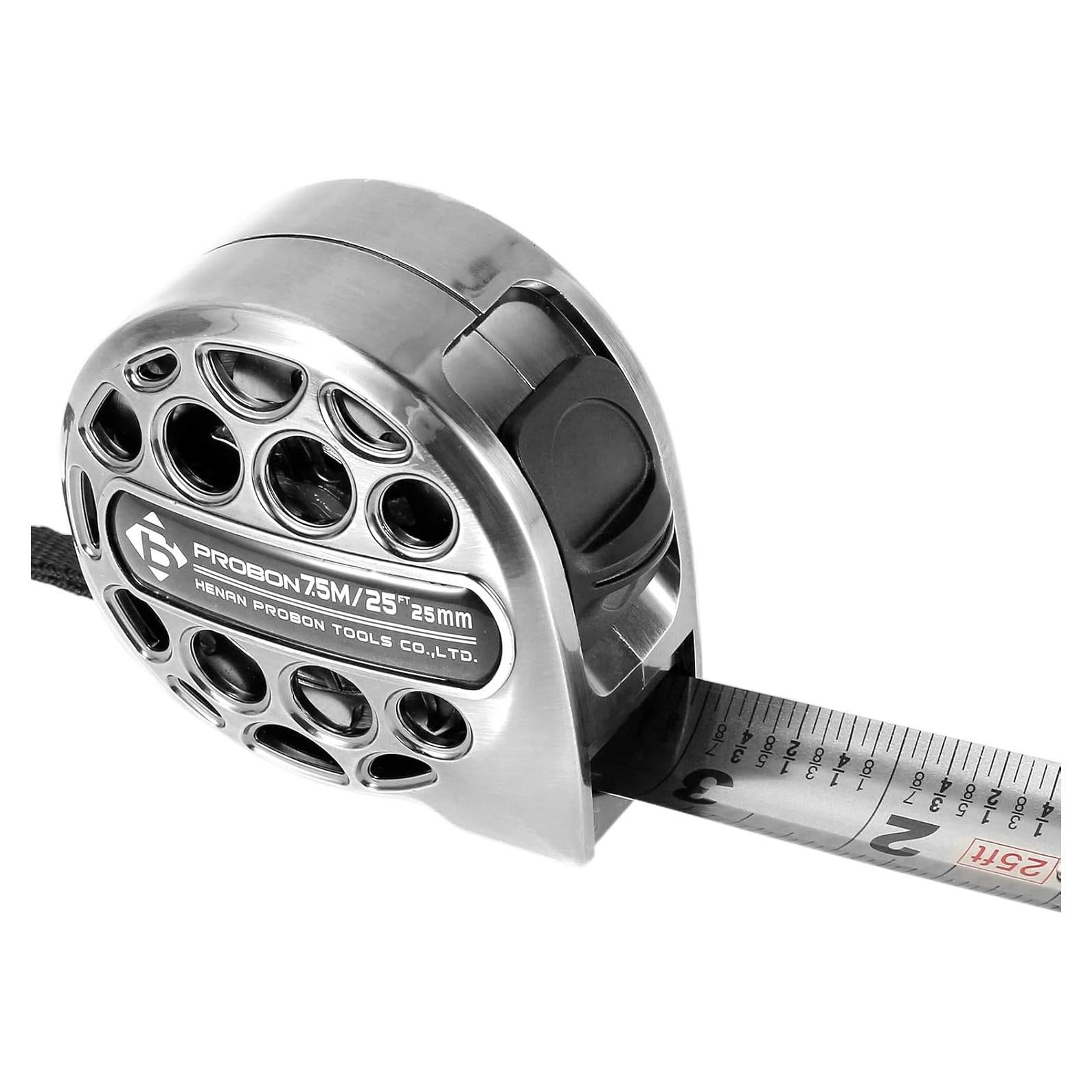 Cinta Métrica Retráctil 7.5m Acero Inoxidable TMWEFUSC