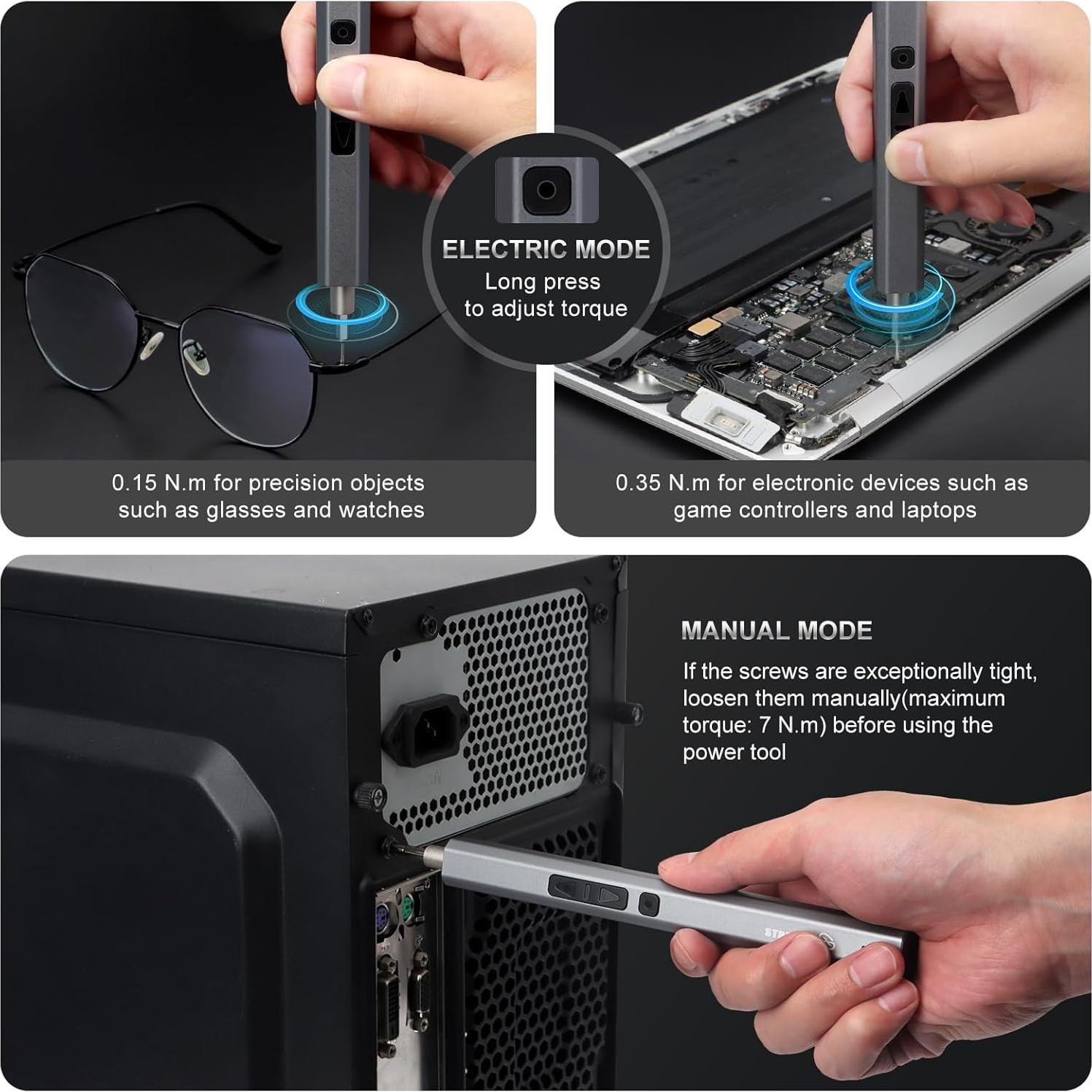 Juego de Destornilladores Eléctricos STREBITO 144 Piezas