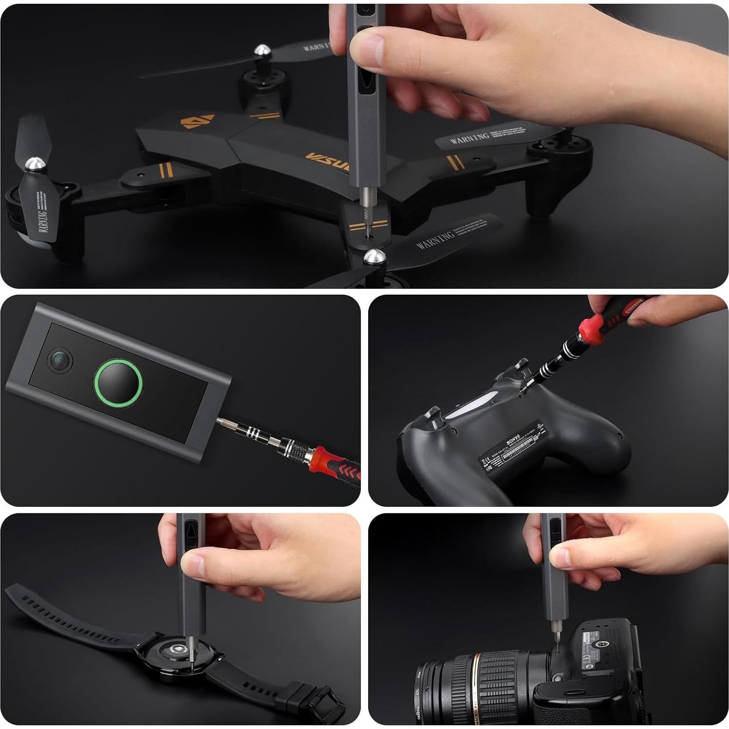 Juego de Destornilladores Eléctricos STREBITO 144 Piezas