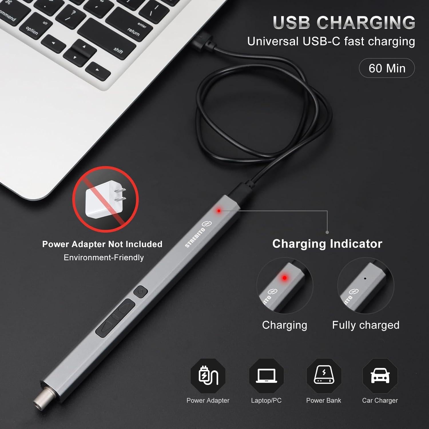 Juego de Destornilladores Eléctricos STREBITO 144 Piezas