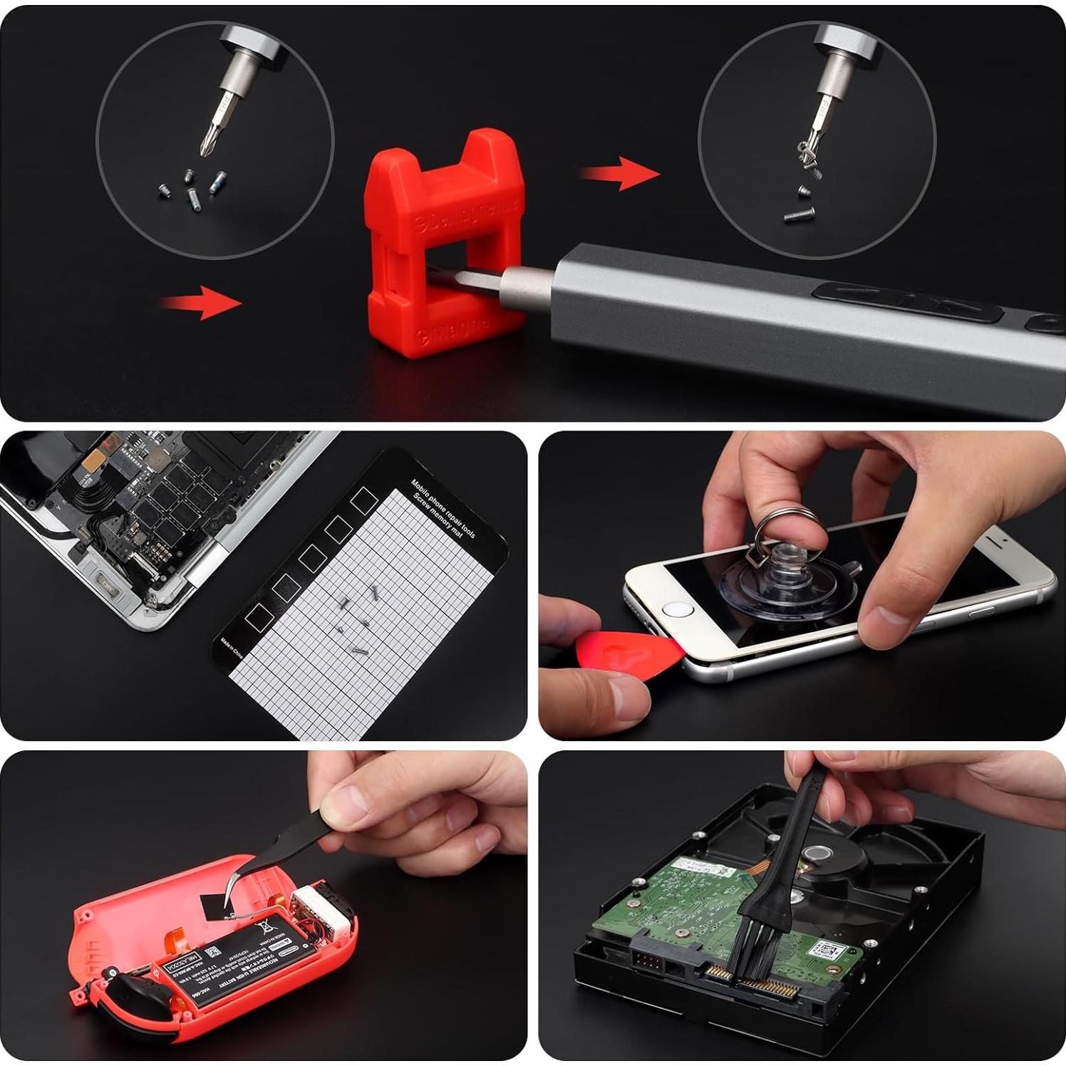 Juego de Destornilladores Eléctricos STREBITO 144 Piezas