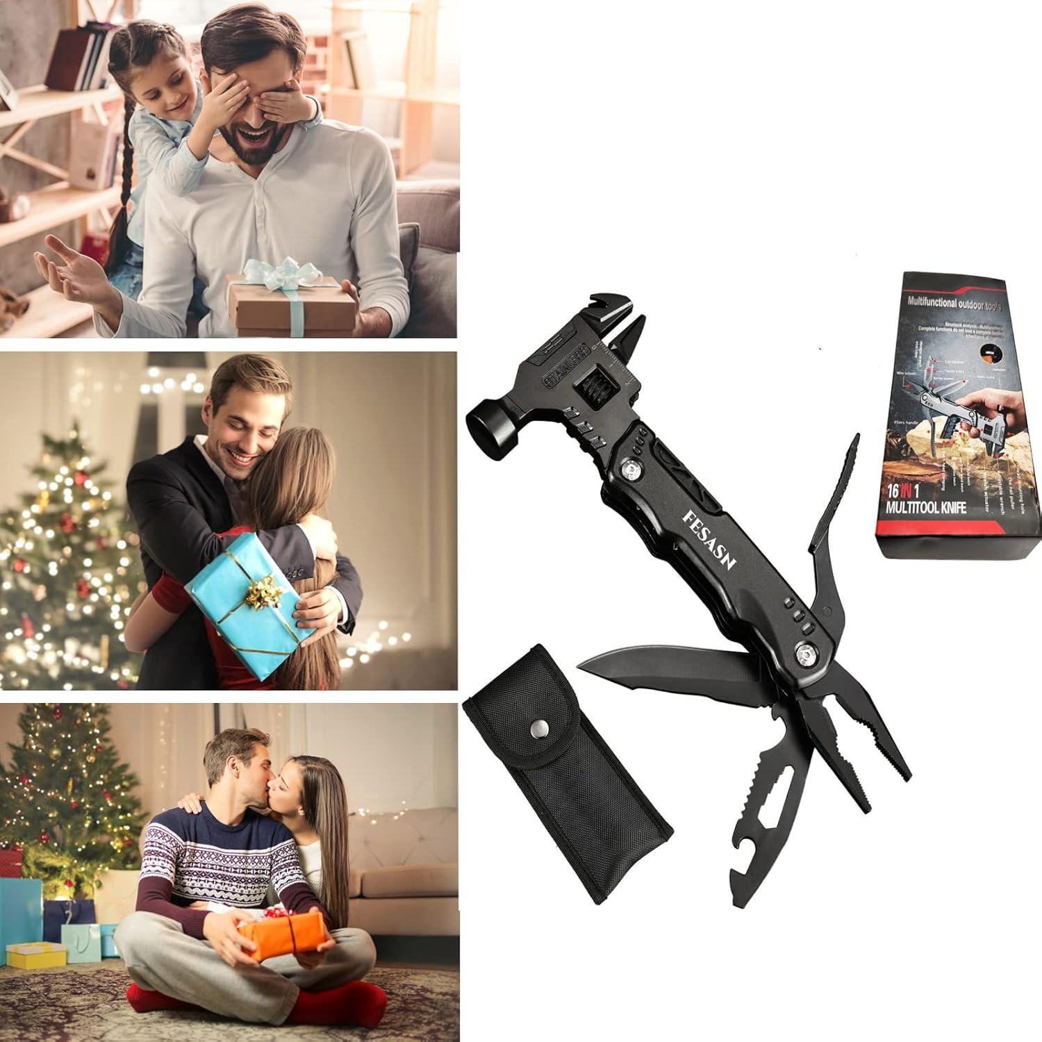 Multiherramienta Martillo Fesasn 16 en 1 Plegable 17cm