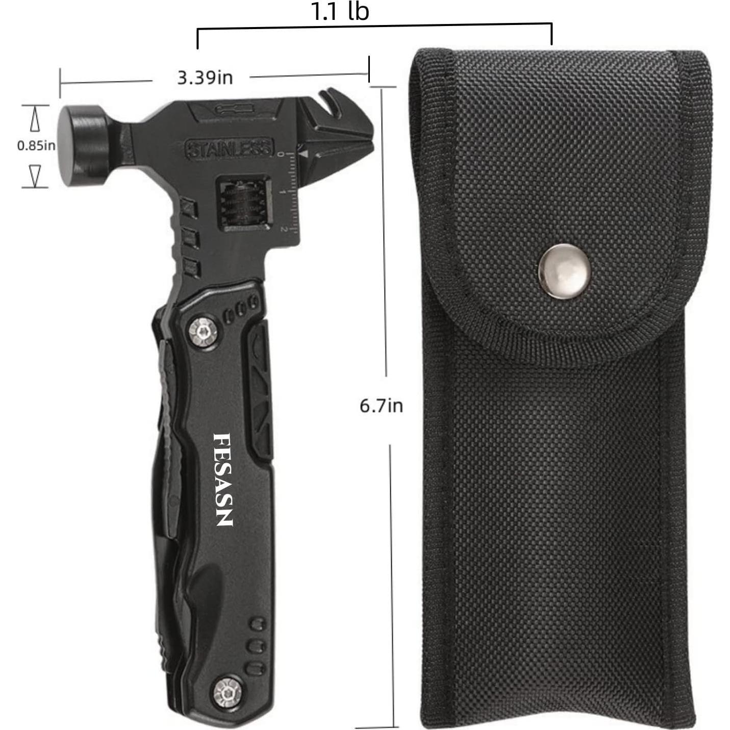 Multiherramienta Martillo Fesasn 16 en 1 Plegable 17cm