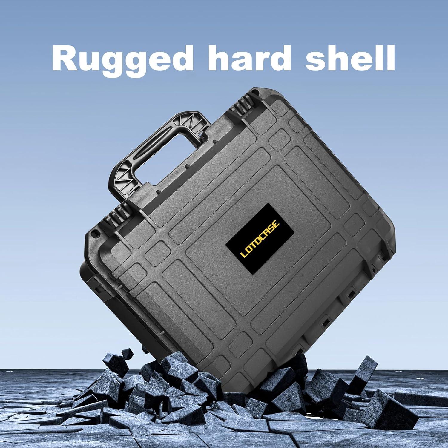 Estuche Duro Impermeable LOTOCASE para Baterías Dewalt/Milwaukee