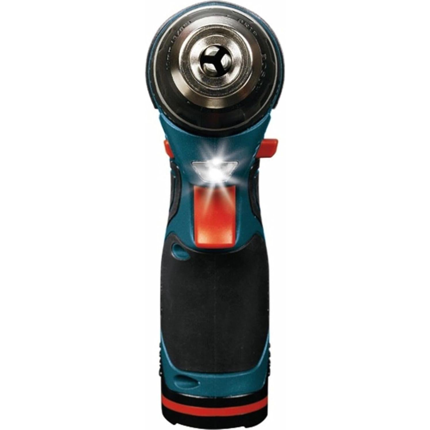 BOSCH PS31-2A 12V Max 3/8 Inch Drill/Driver Kit with (2) 2 Ah Batteries and Charger, Variable Speed