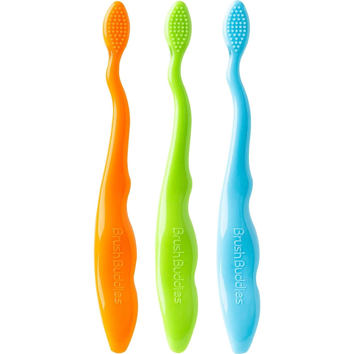 Brush Buddies Blippi Kids Toothbrushes, Manual Toothbrushes for Kids, Toothbrush for Toddlers 2-4 Years, Blippi Childrens Toothbrush, Soft Toothbrushes, 3 Count