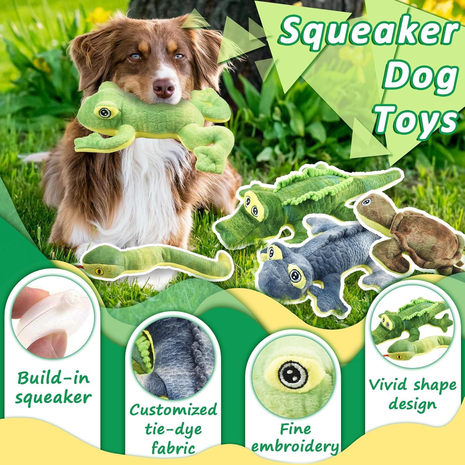 Juguetes de Peluche para Perros LECHONG - Paquete de 5 Unidades