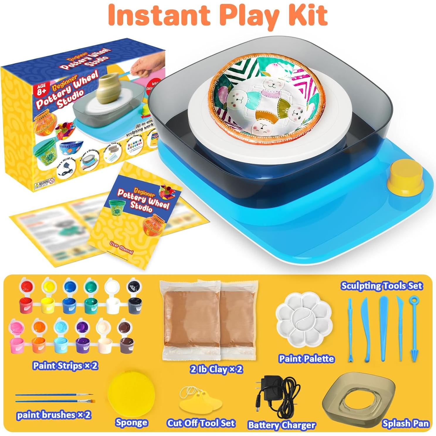Torno de Alfarería Insnug ISG-84105666 para Niños - Kit Completo
