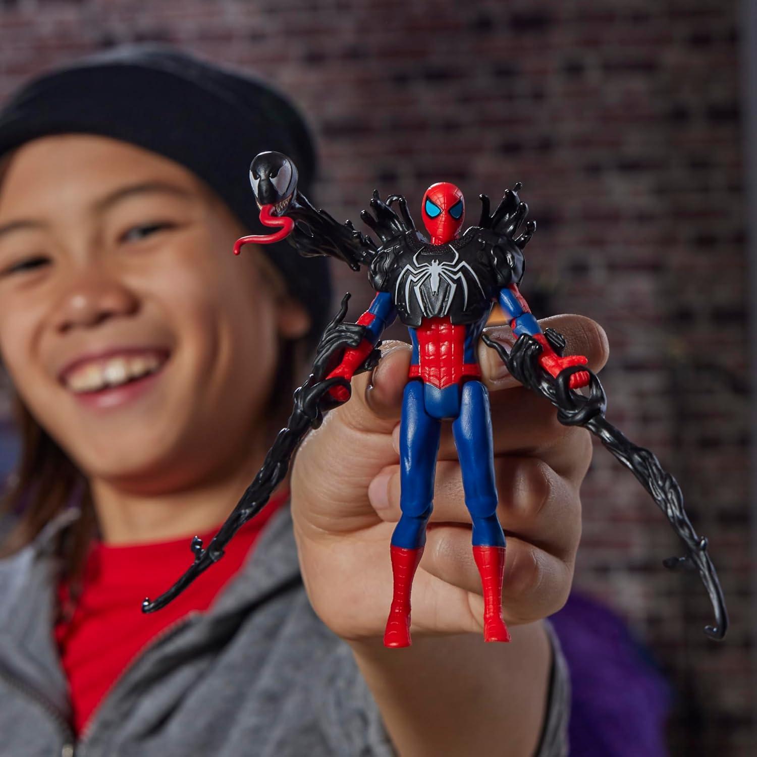 Figura de Acción Spider-Man VenomVersus Hasbro 10 cm con Accesorios
