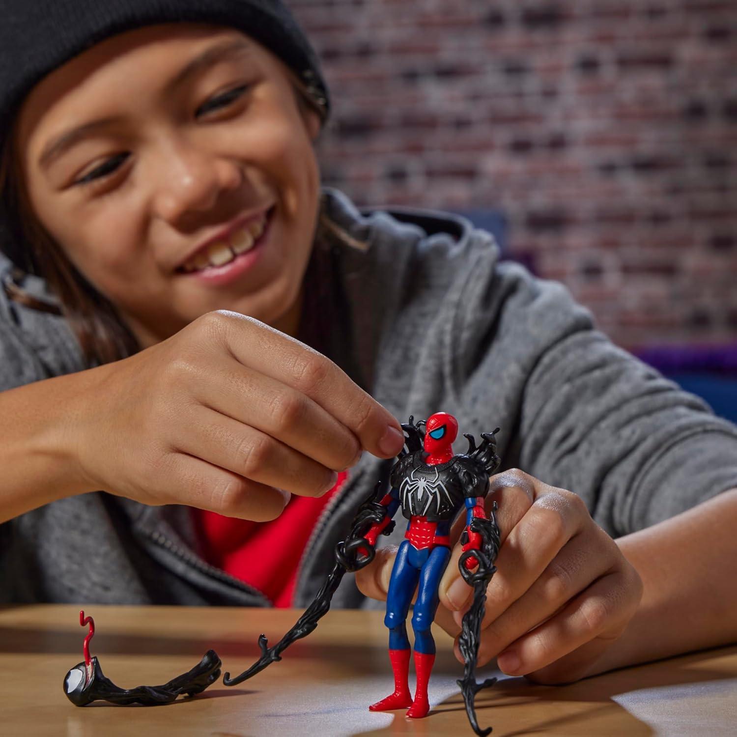 Figura de Acción Spider-Man VenomVersus Hasbro 10 cm con Accesorios