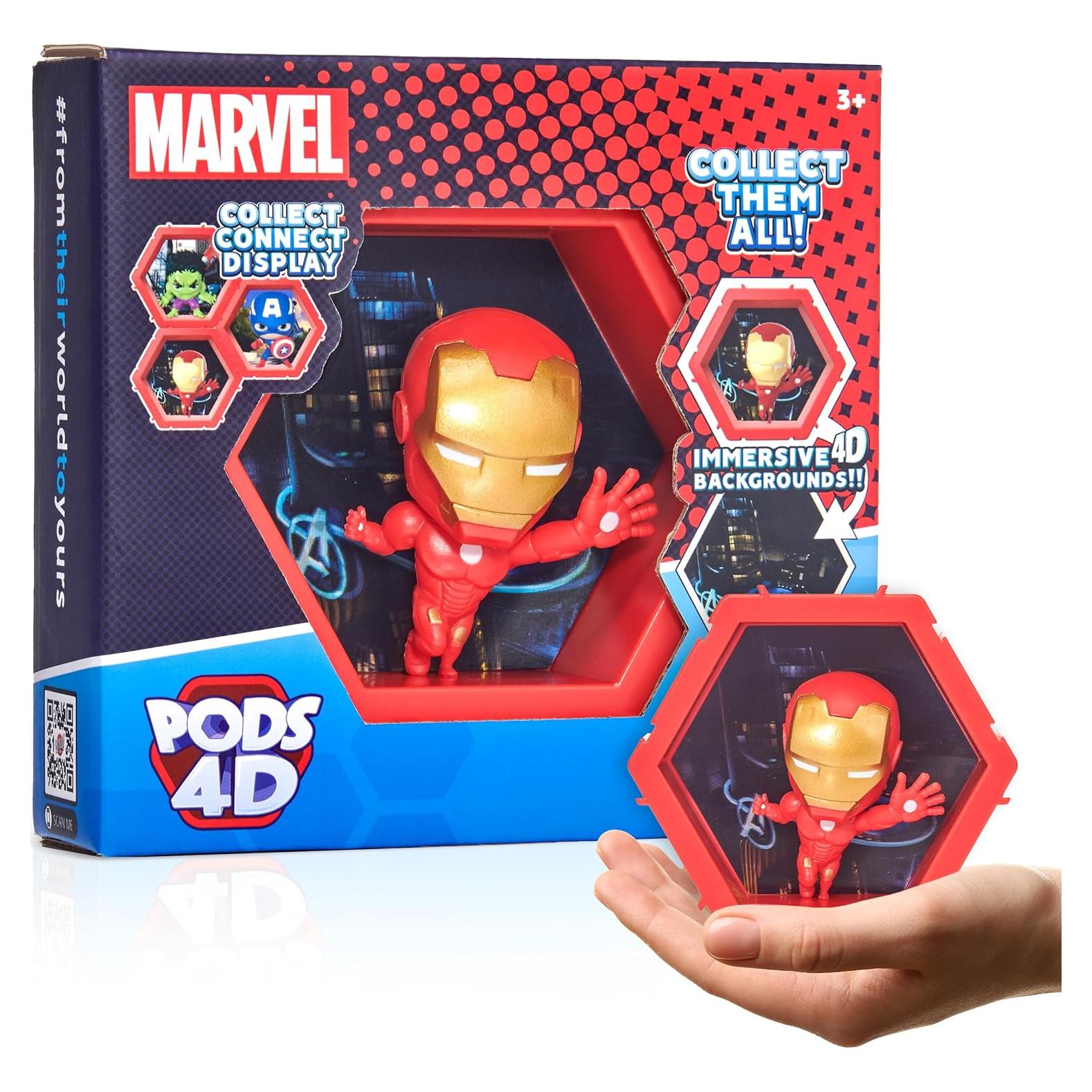 Figura Iron Man 4D WOW! PODS Coleccionable 10x12 cm