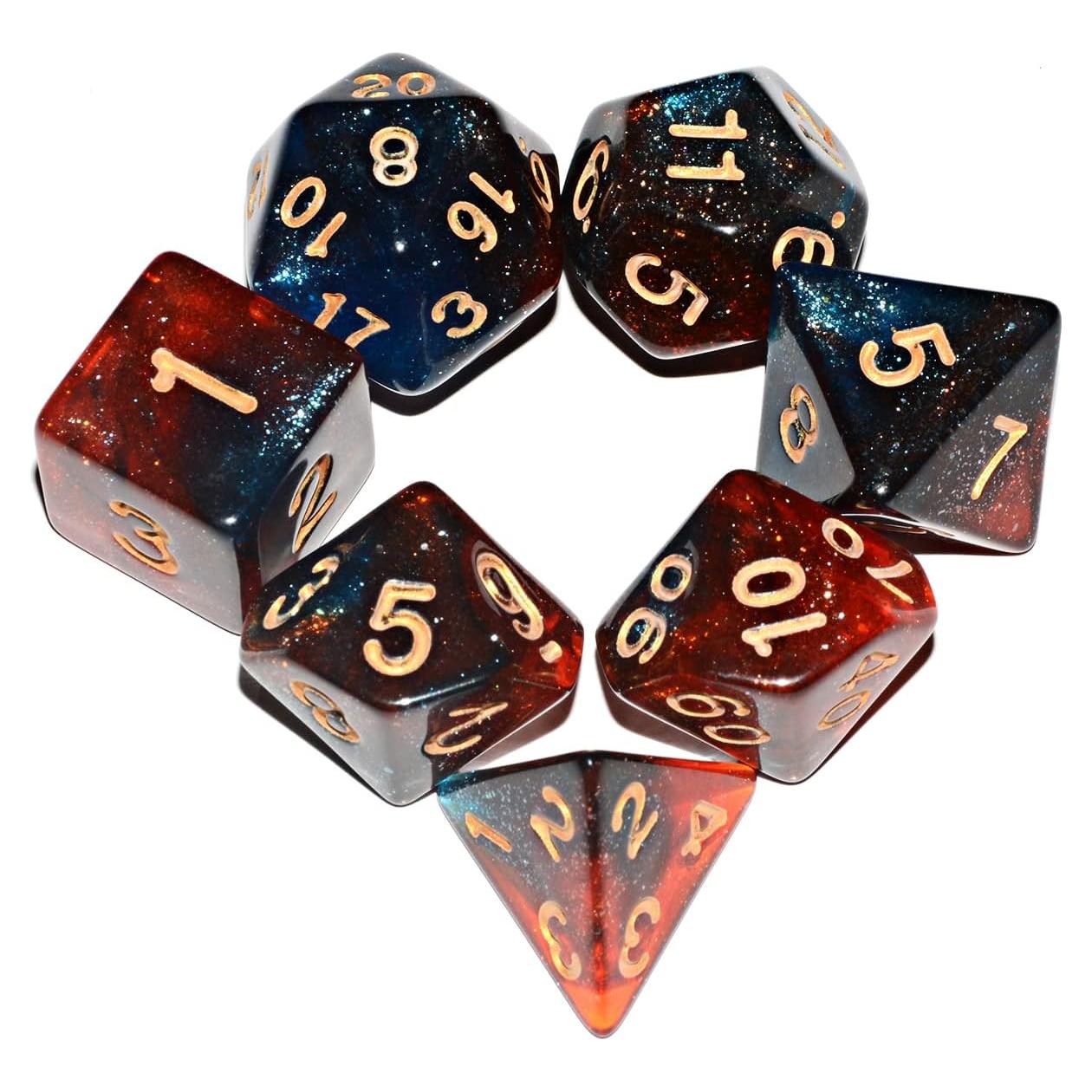 Conjunto de Dados Galaxy QiAN SiMAi 7 Piezas Azul Rojo