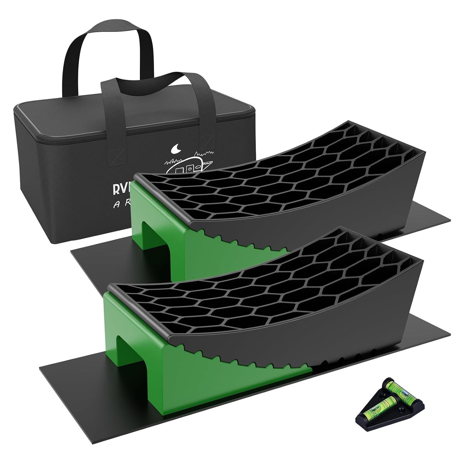 Kit de Niveladores RVMATE 8 Piezas para RV y Remolques