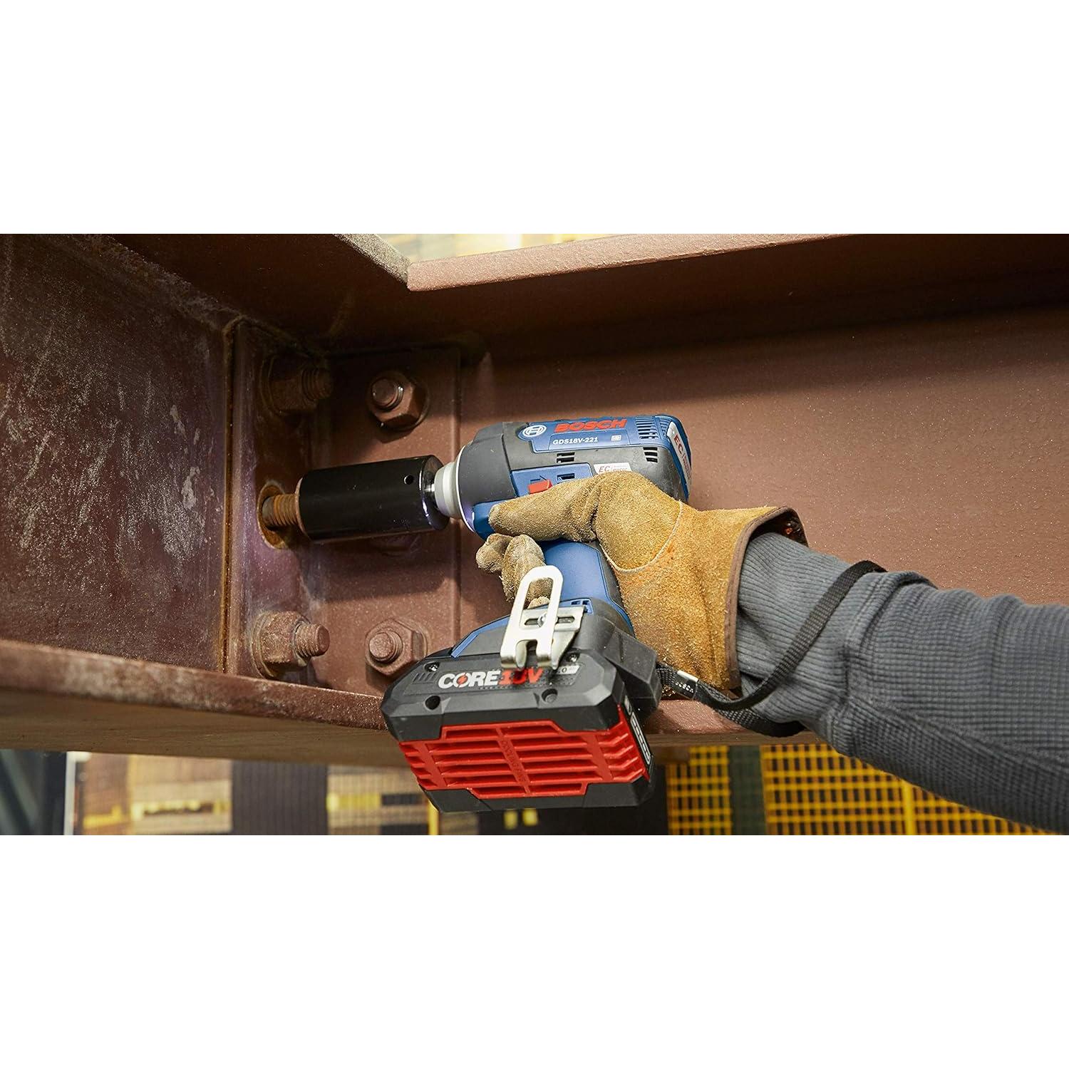 Llave de Impacto Bosch GDS18V-221B25 18V 299.5 Nm con 2 Baterías