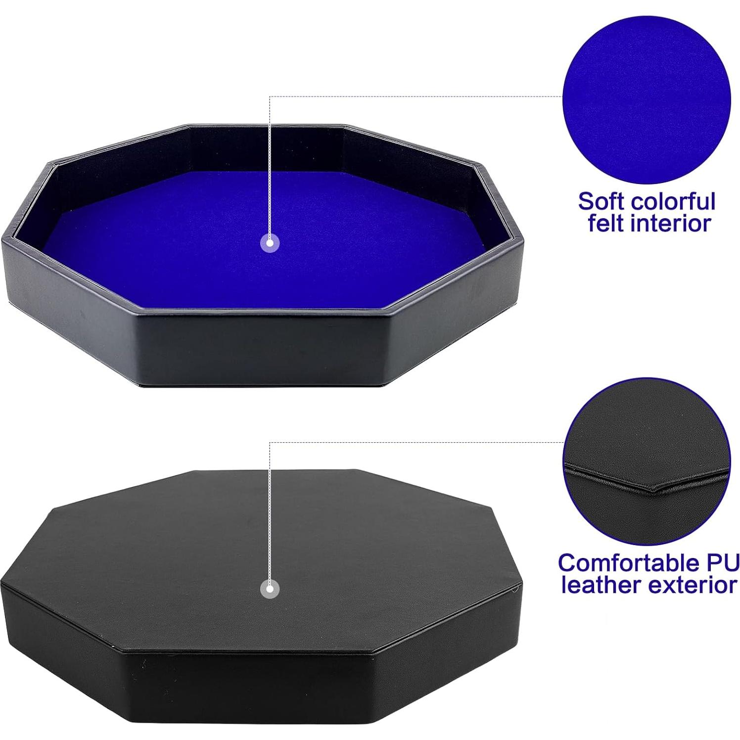 Bandeja para Dados RERIVER Octagonal Azul 29x4 cm