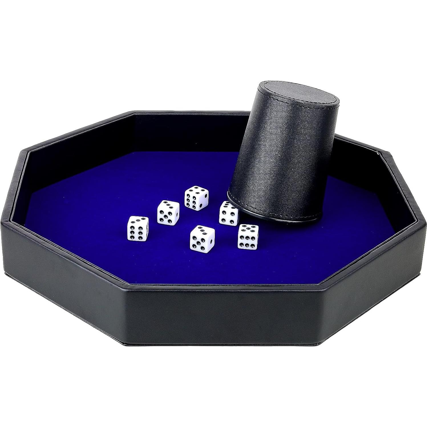 Bandeja para Dados RERIVER Octagonal Azul 29x4 cm