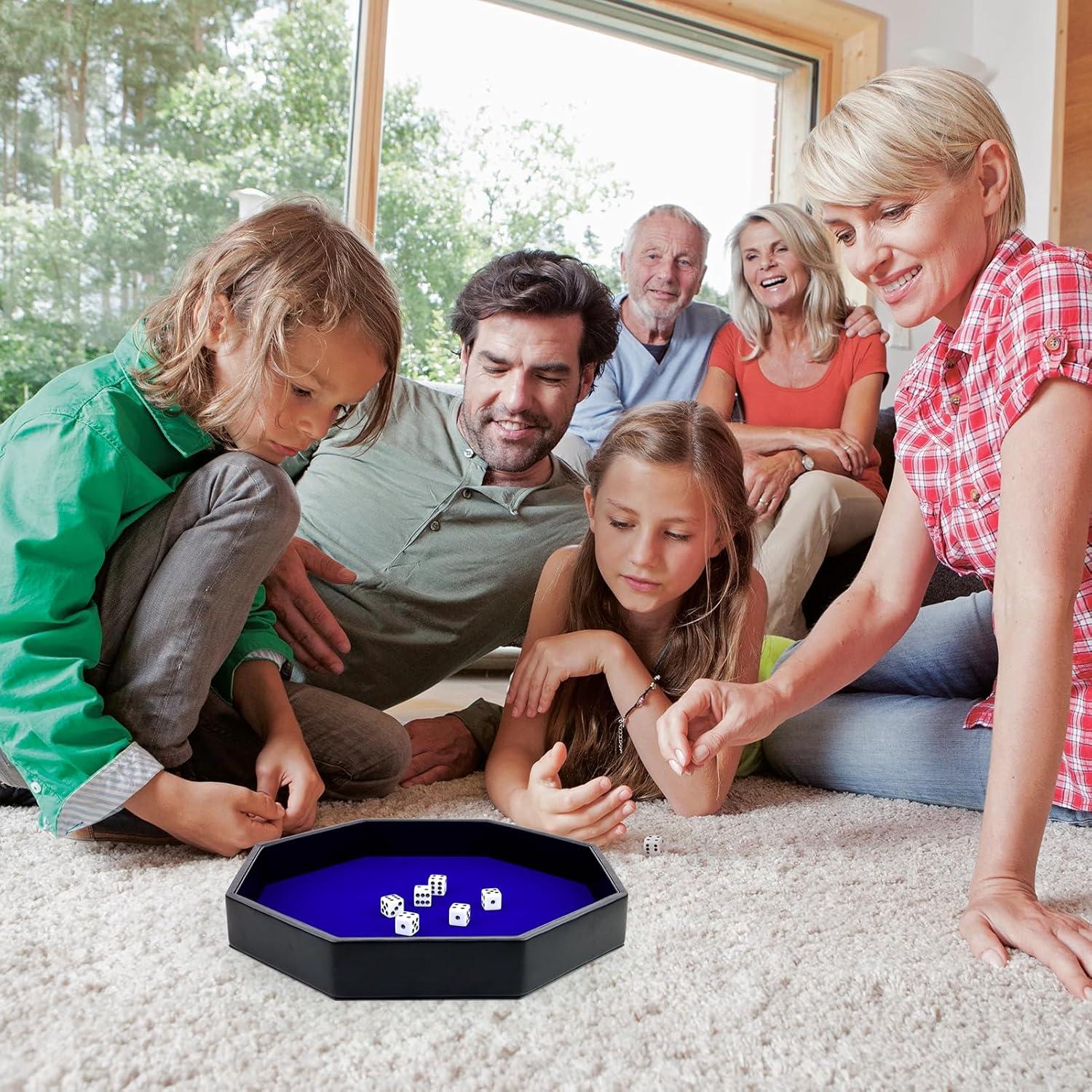 Bandeja para Dados RERIVER Octagonal Azul 29x4 cm