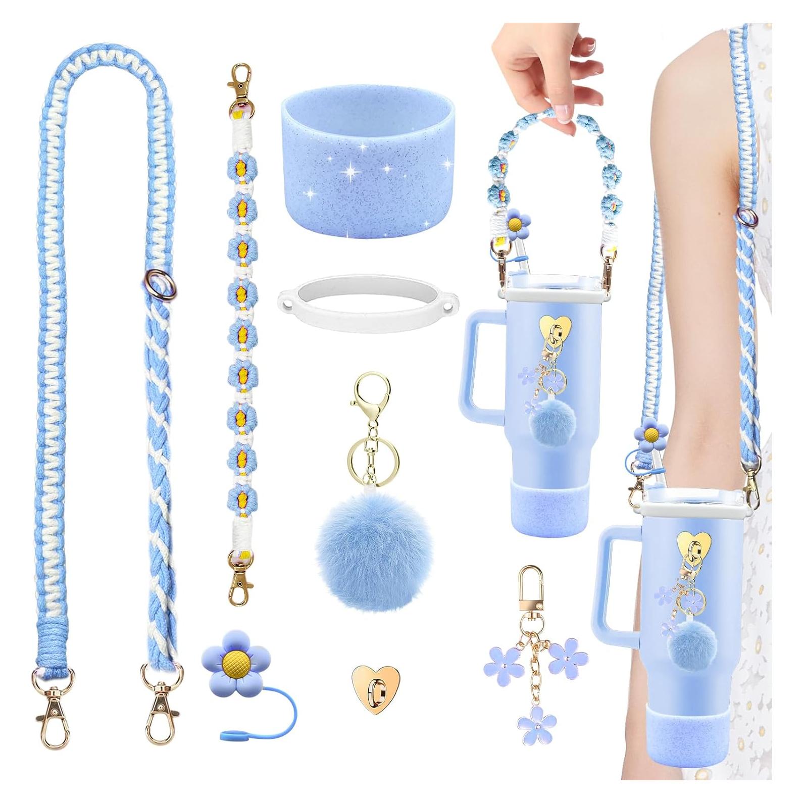 Juego de Accesorios Beofinest para Taza Stanley 30oz 40oz Azul