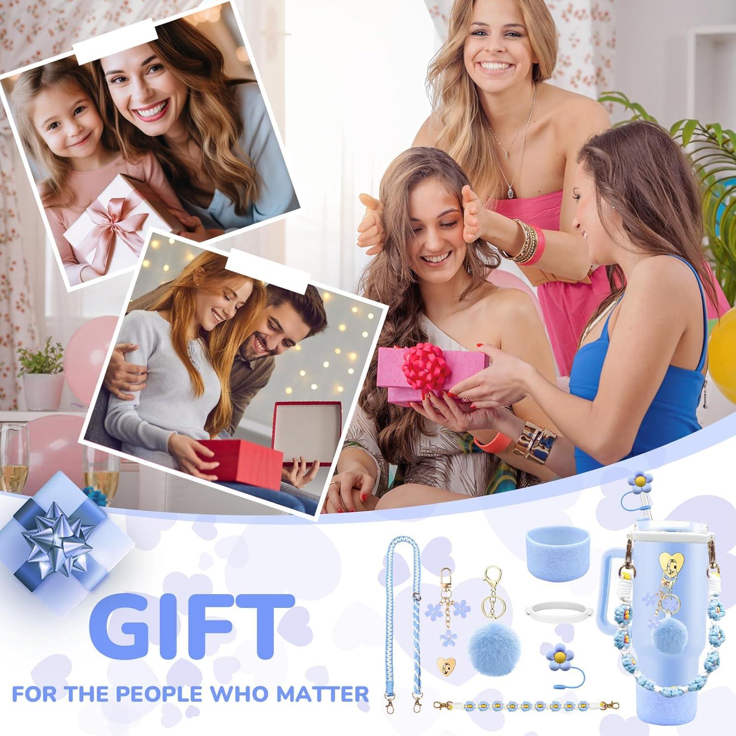 Juego de Accesorios Beofinest para Taza Stanley 30oz 40oz Azul