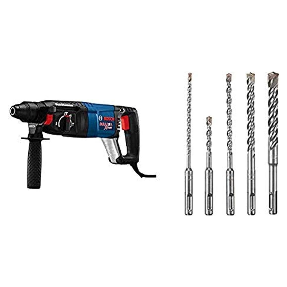 Martillo Rotativo Bosch 11255VSR 8A 1" SDS-Plus + 5 Brocas