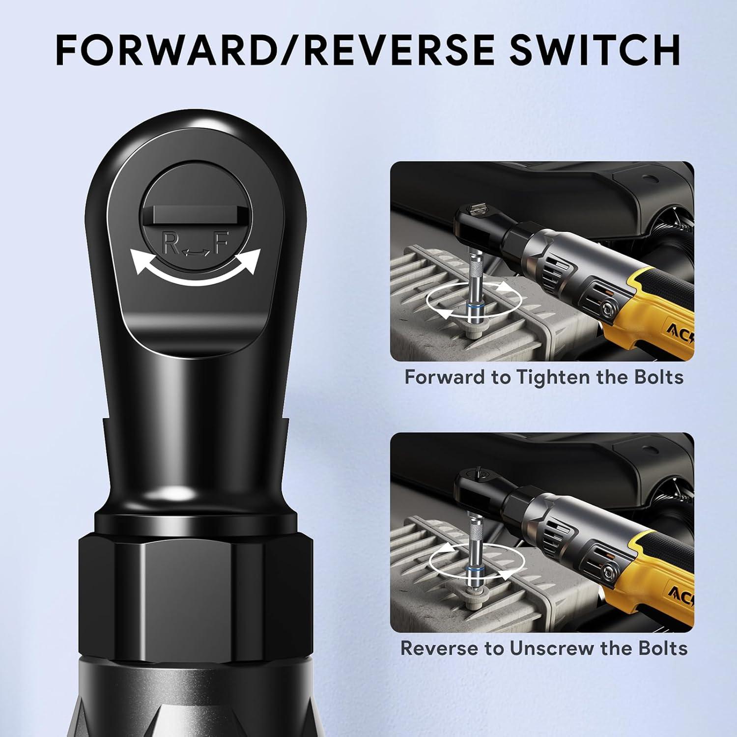 Llave de Trinquete Inalámbrica ACROPOW 3/8" 74 Pies-Libras