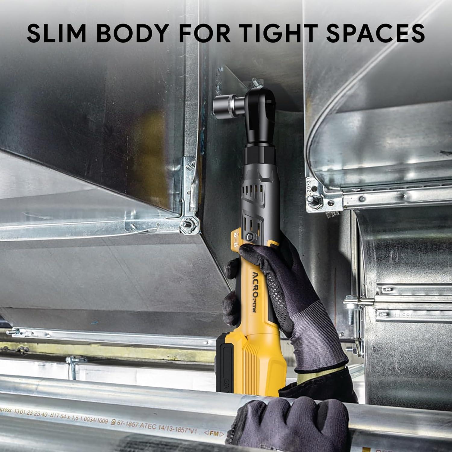 Llave de Trinquete Inalámbrica ACROPOW 3/8" 74 Pies-Libras