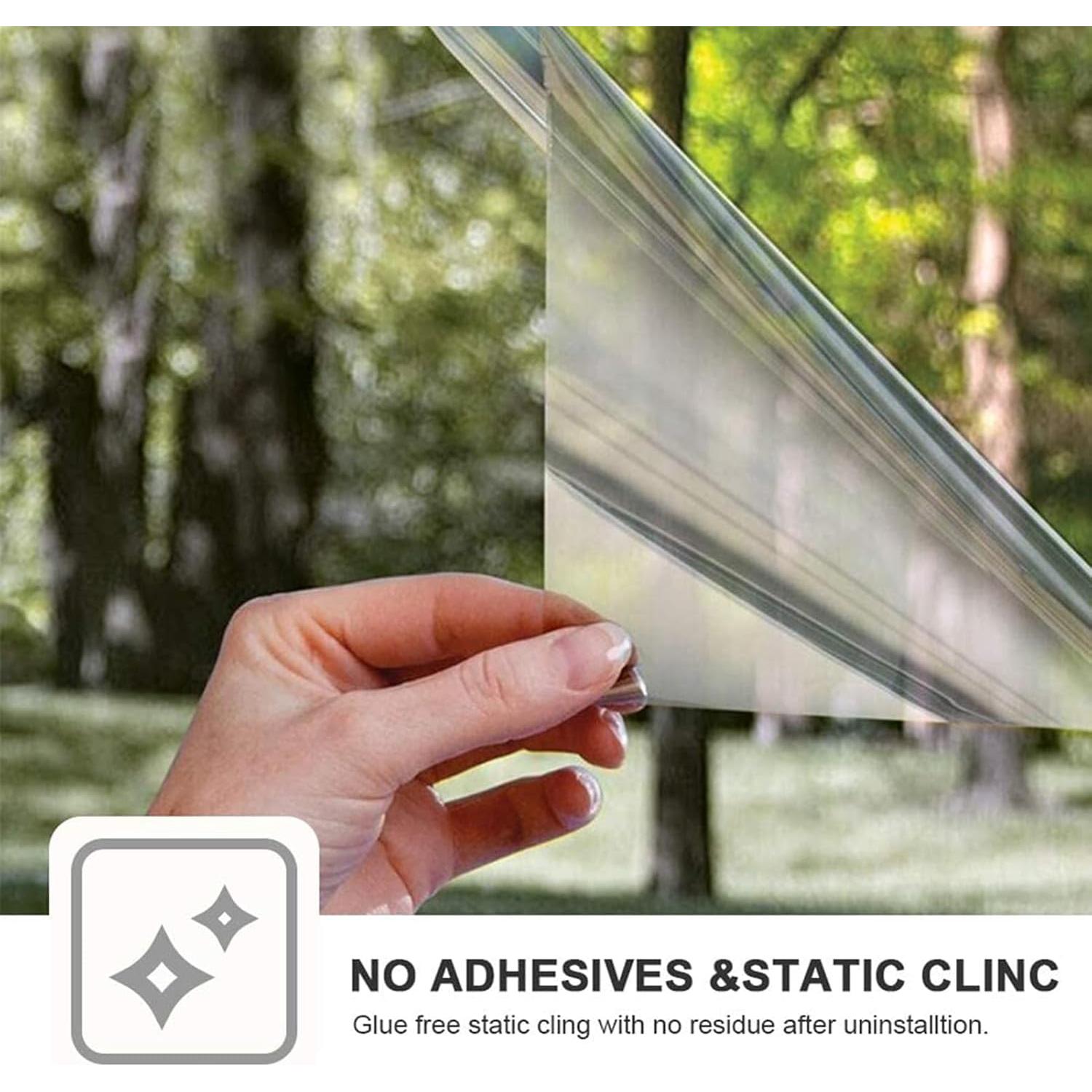 Película de Privacidad para Ventanas FILMGOO 30x218 cm Reflectante