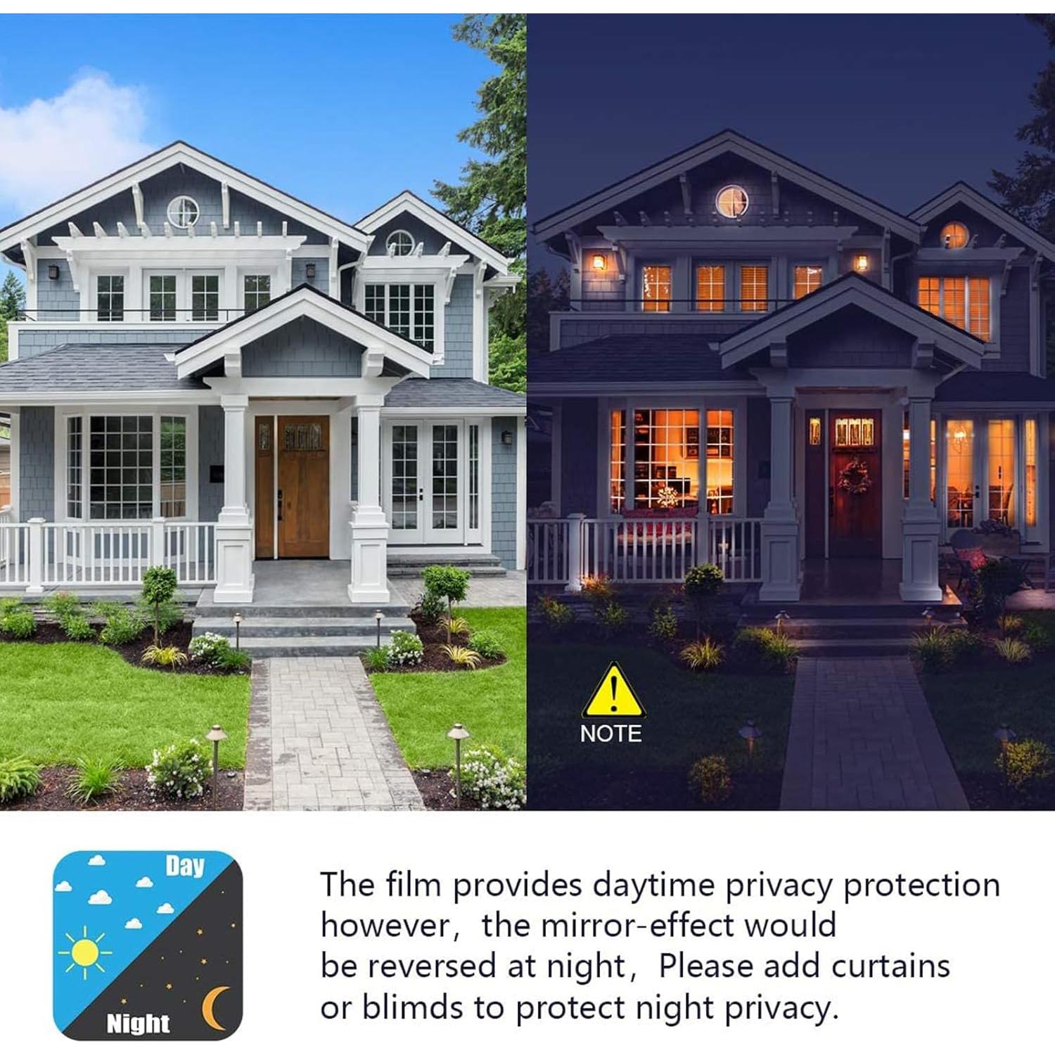 Película de Privacidad para Ventanas FILMGOO 30x218 cm Reflectante