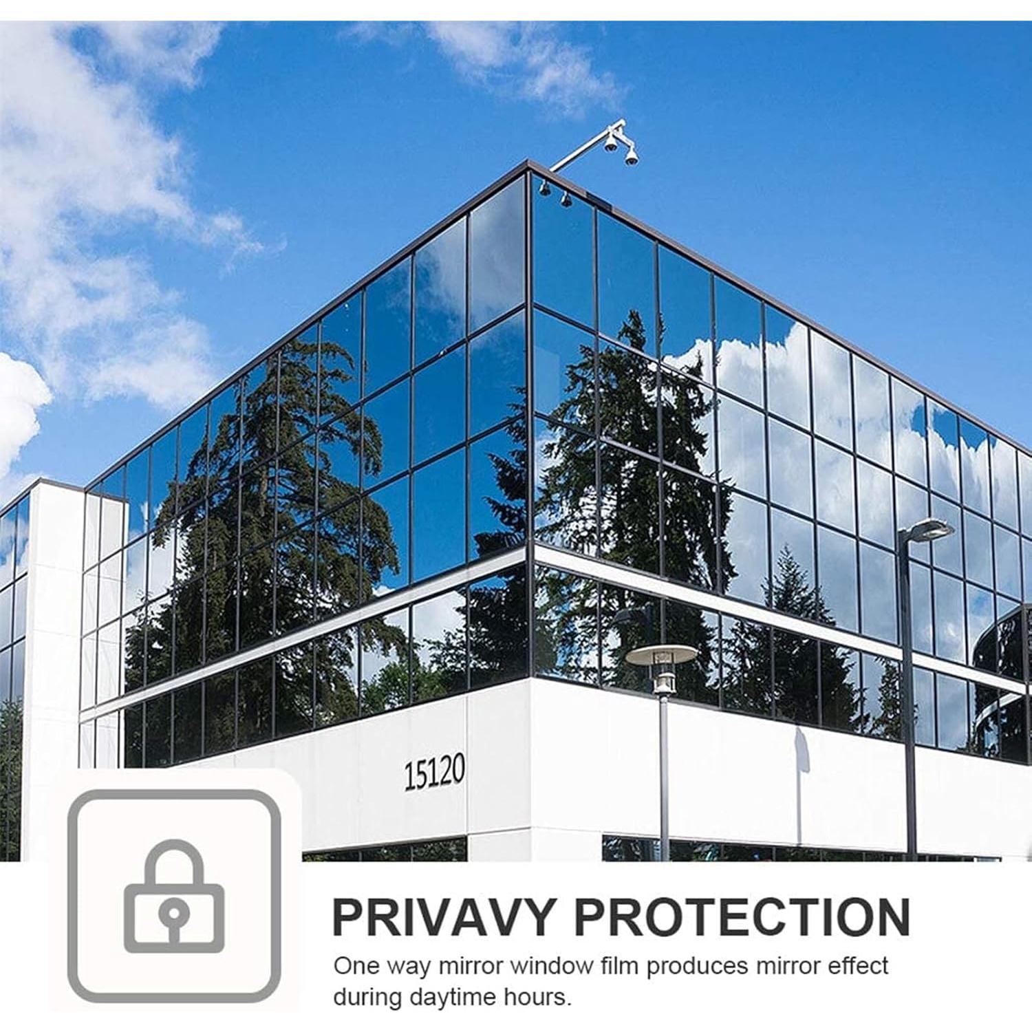 Película de Privacidad para Ventanas FILMGOO 30x218 cm Reflectante