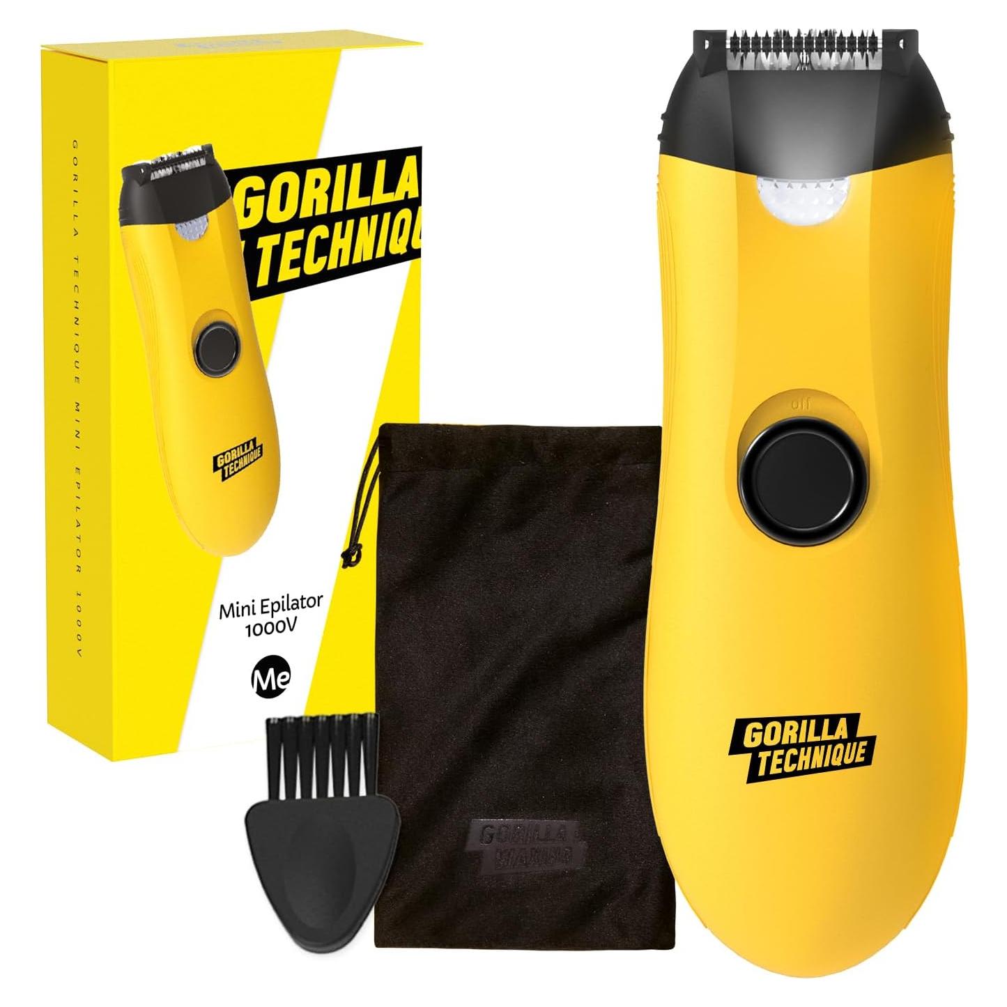 Epilador Mini 1000V Gorilla con Rodillo Alivio Dolor - Negro