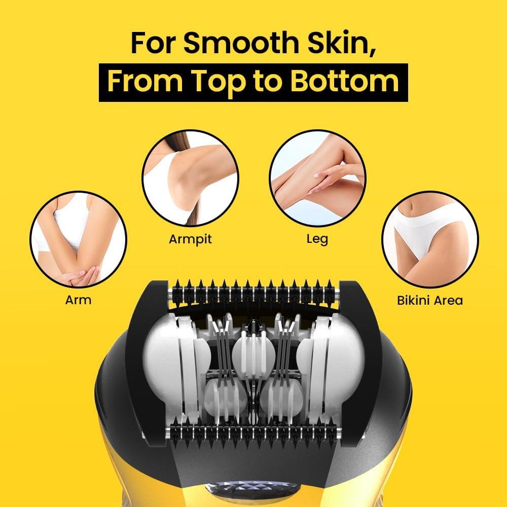 Epilador Mini 1000V Gorilla con Rodillo Alivio Dolor - Negro