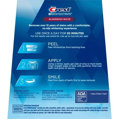 Crest 3D White Luxe Kit Blanqueamiento Dental 28 Tiras