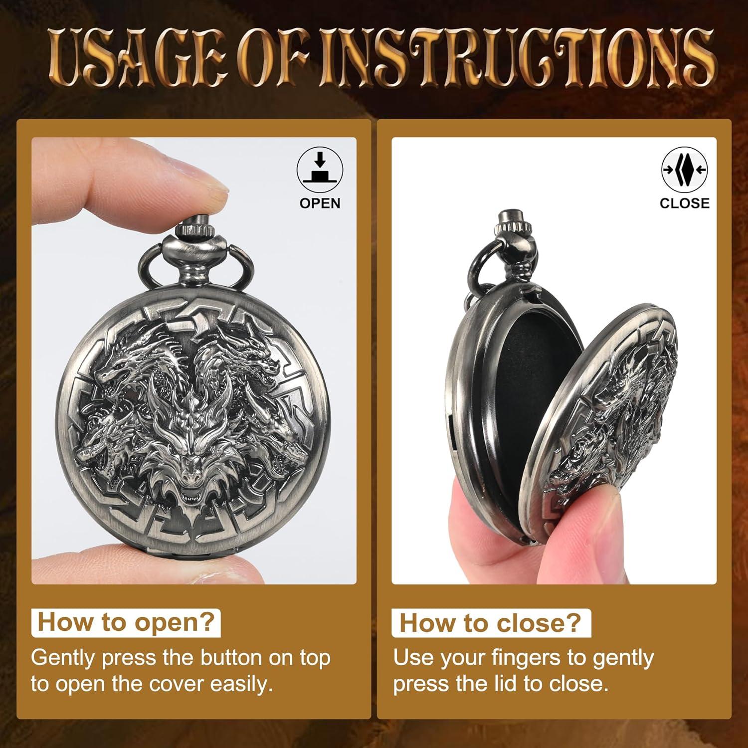 Set de Dados DND Kabinka 7pcs Metal Dragón Plata Antigua