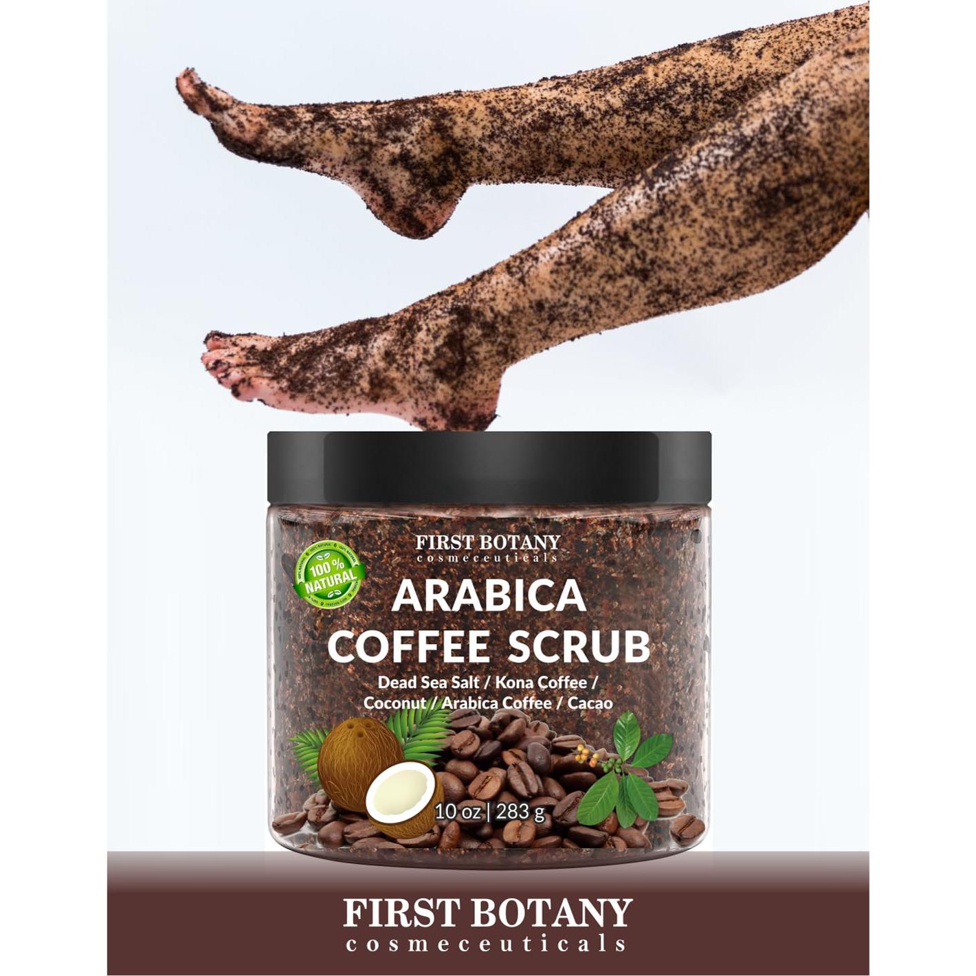 Exfoliante Corporal 100% Natural First Botany 284 g Café Orgánico