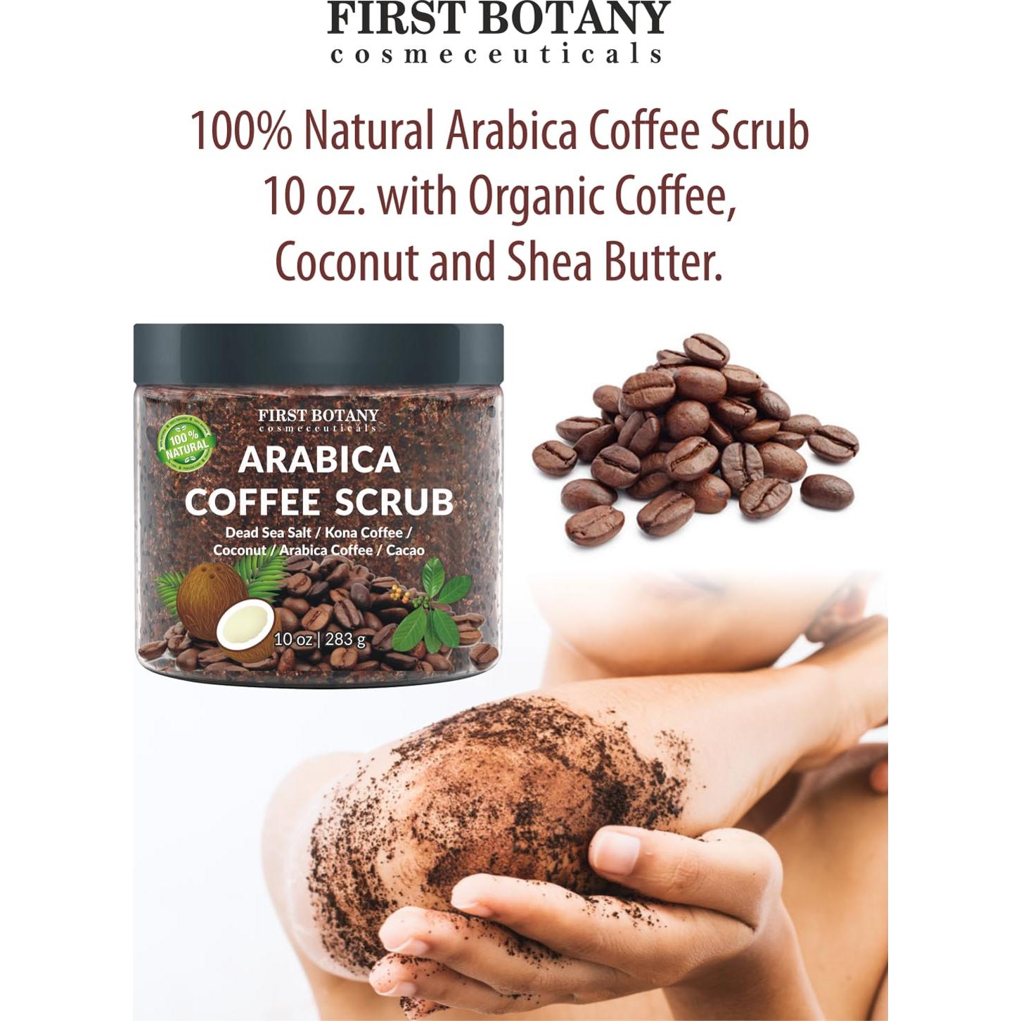 Exfoliante Corporal 100% Natural First Botany 284 g Café Orgánico