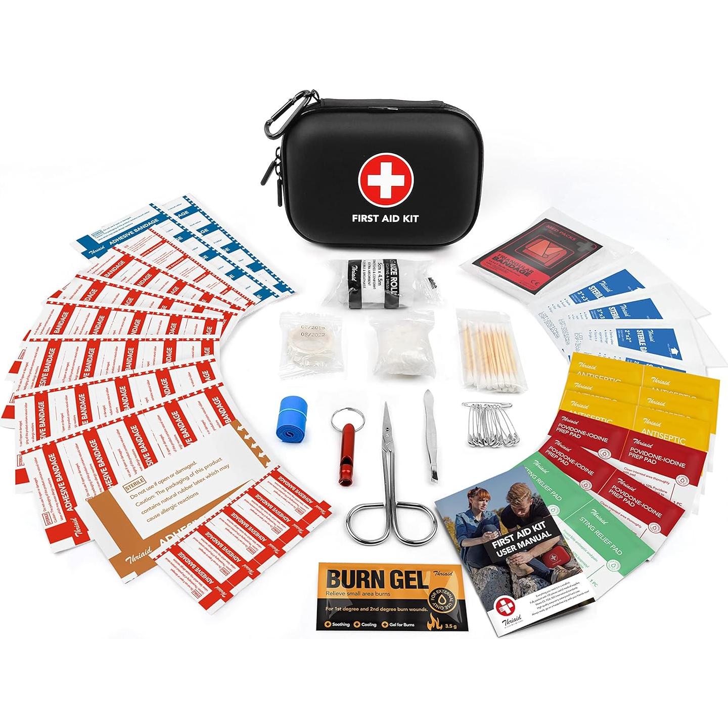 Kit de Primeros Auxilios THRIAID 100 Piezas Compacto Negro
