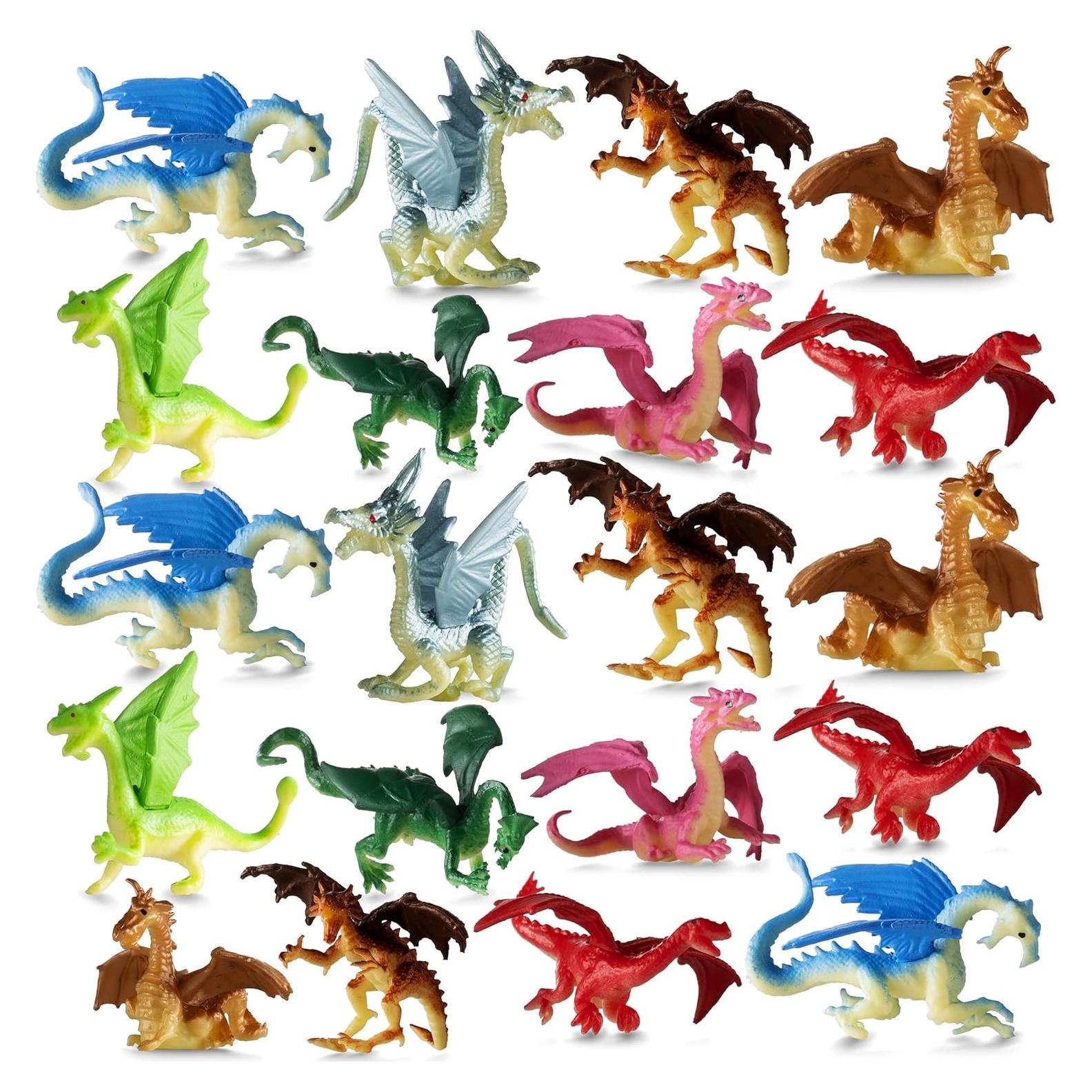 Figuras de Dragón Bedwina - Paquete de 36 Mini Juguetes