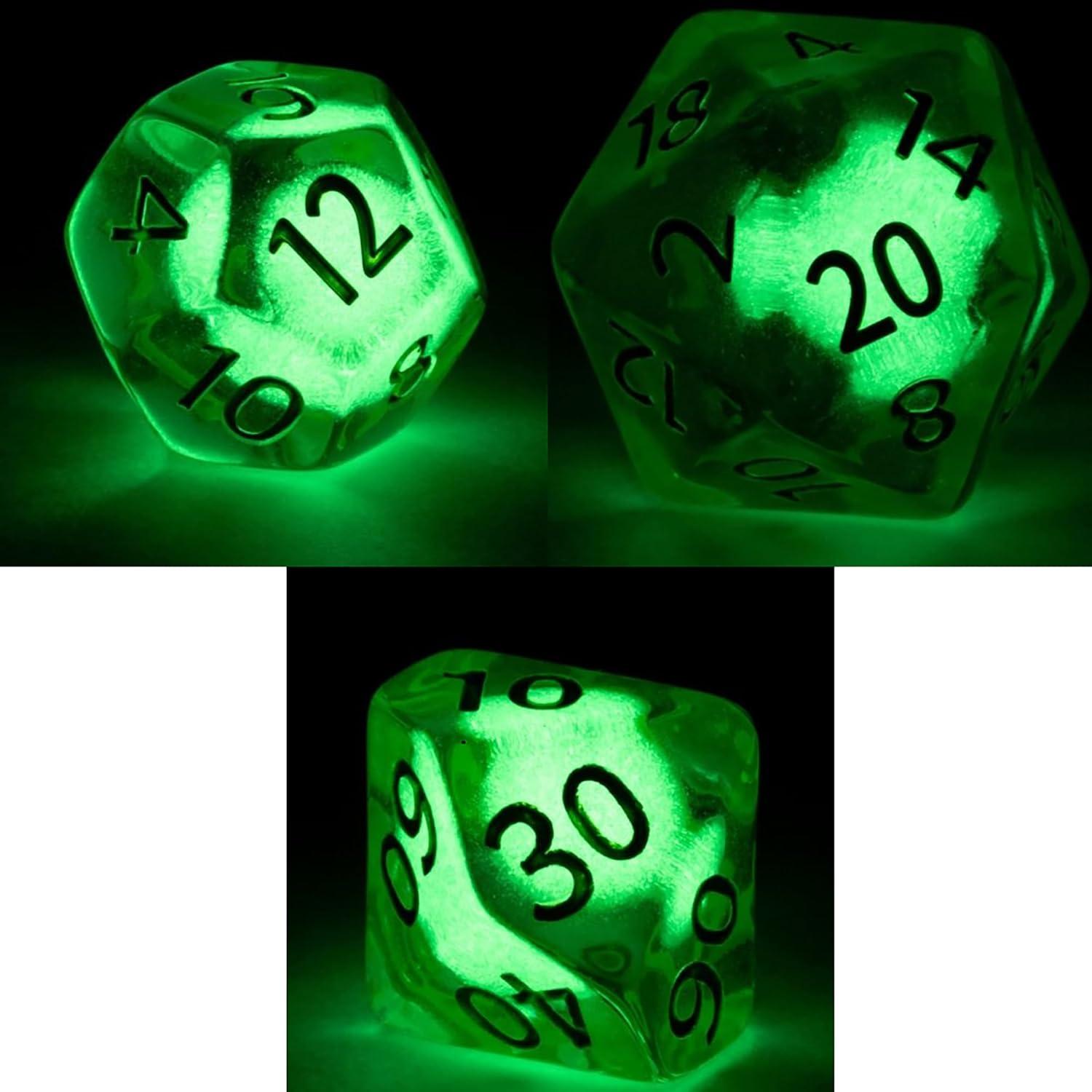 Conjunto de Dados Poliédricos Radiantes - Gate Keeper 7 piezas