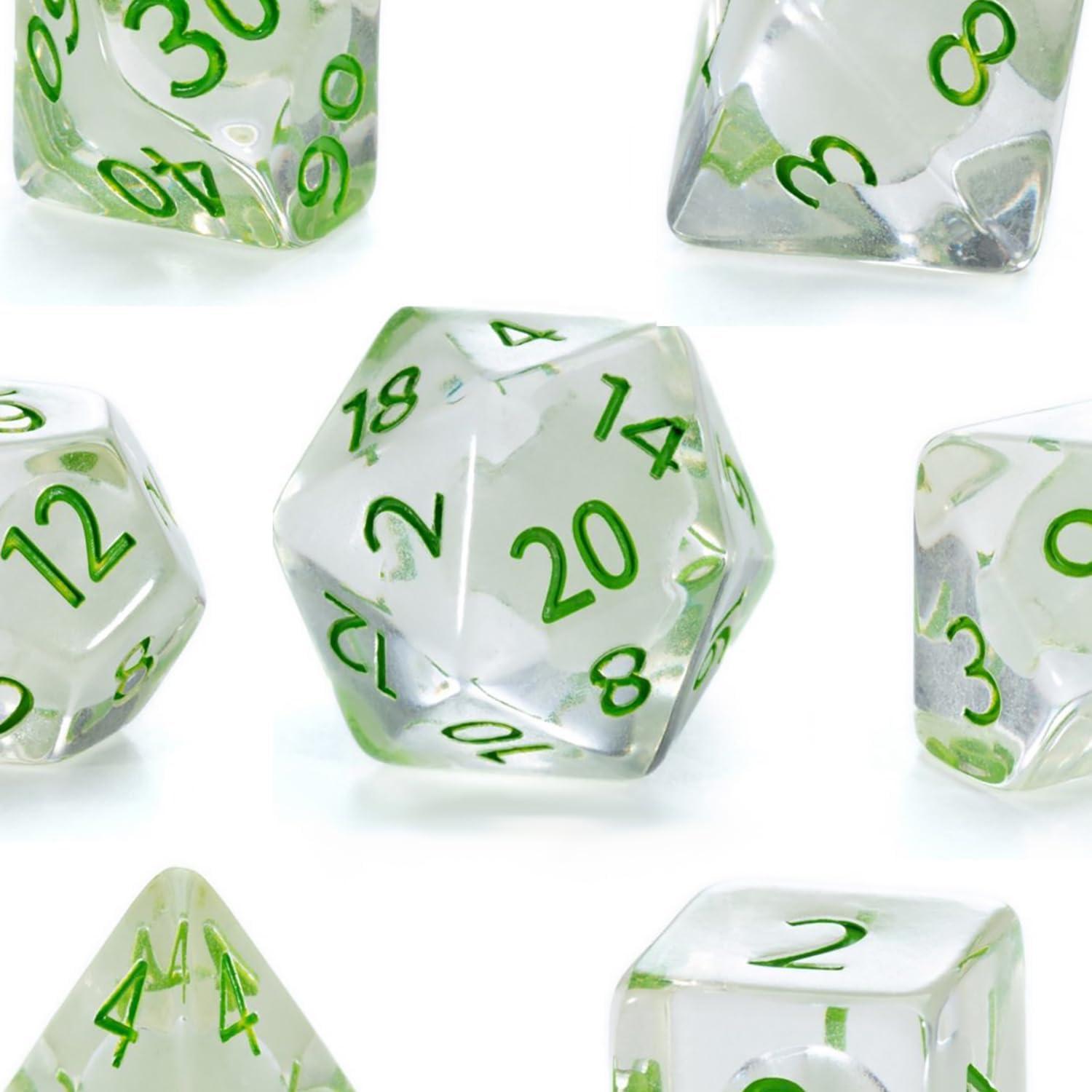 Conjunto de Dados Poliédricos Radiantes - Gate Keeper 7 piezas