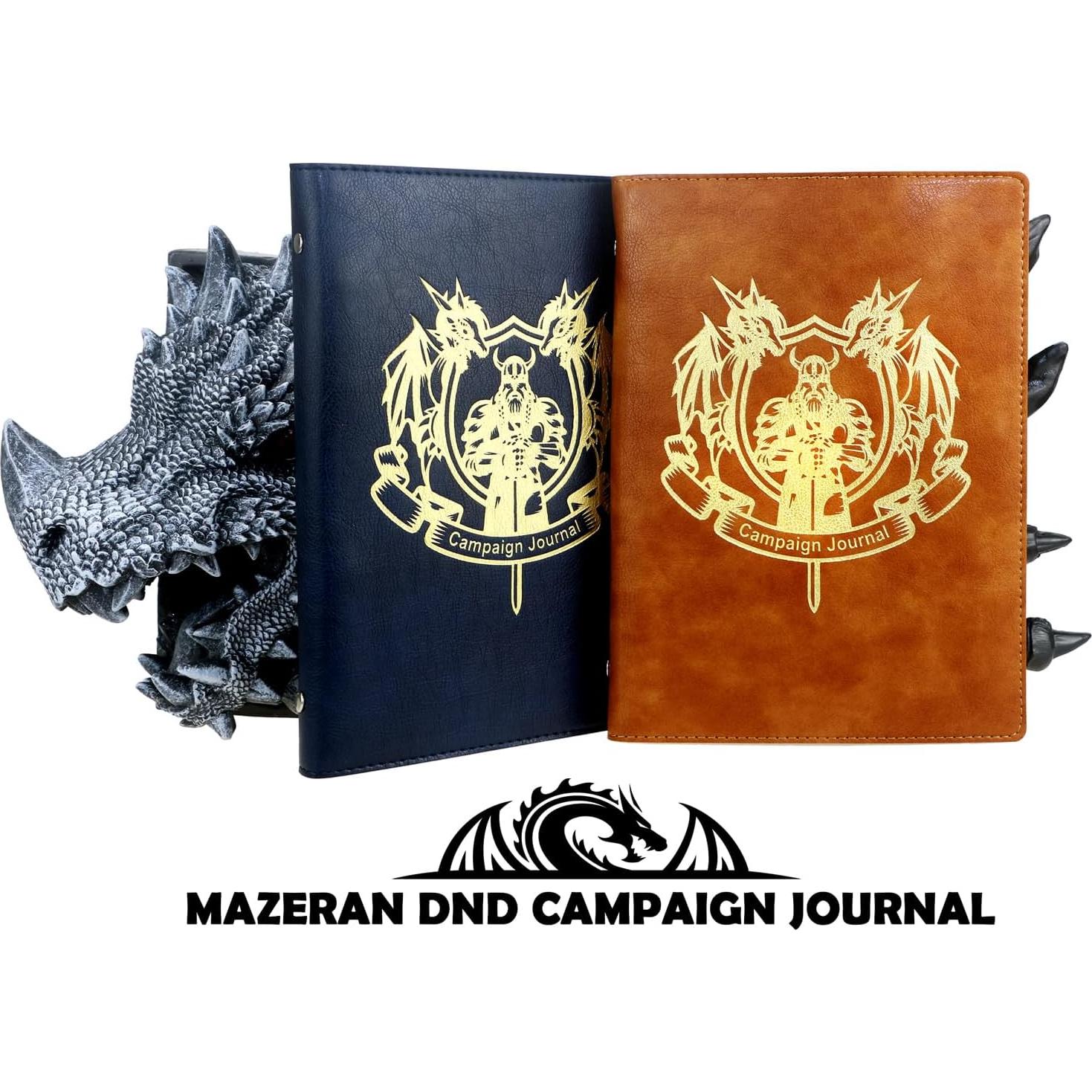 Diario de Campaña Mazeran DnD Cuero Suave B6 80 Páginas