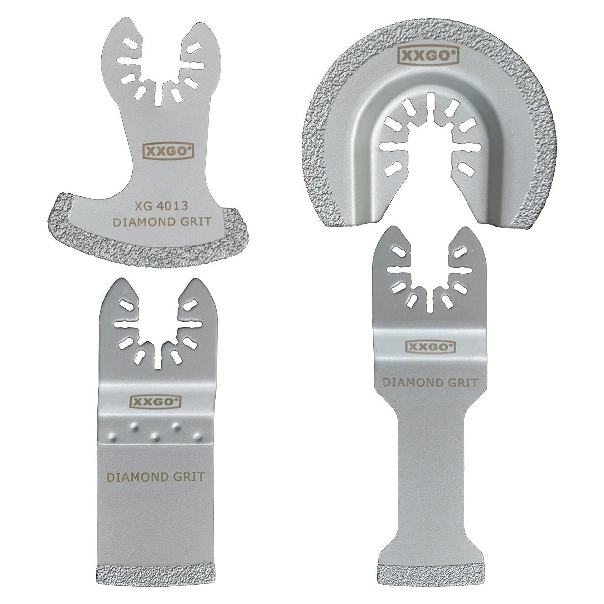 Cuchillas de Diamante XXGO XG4004D para Multitool Oscilante 4 Pcs