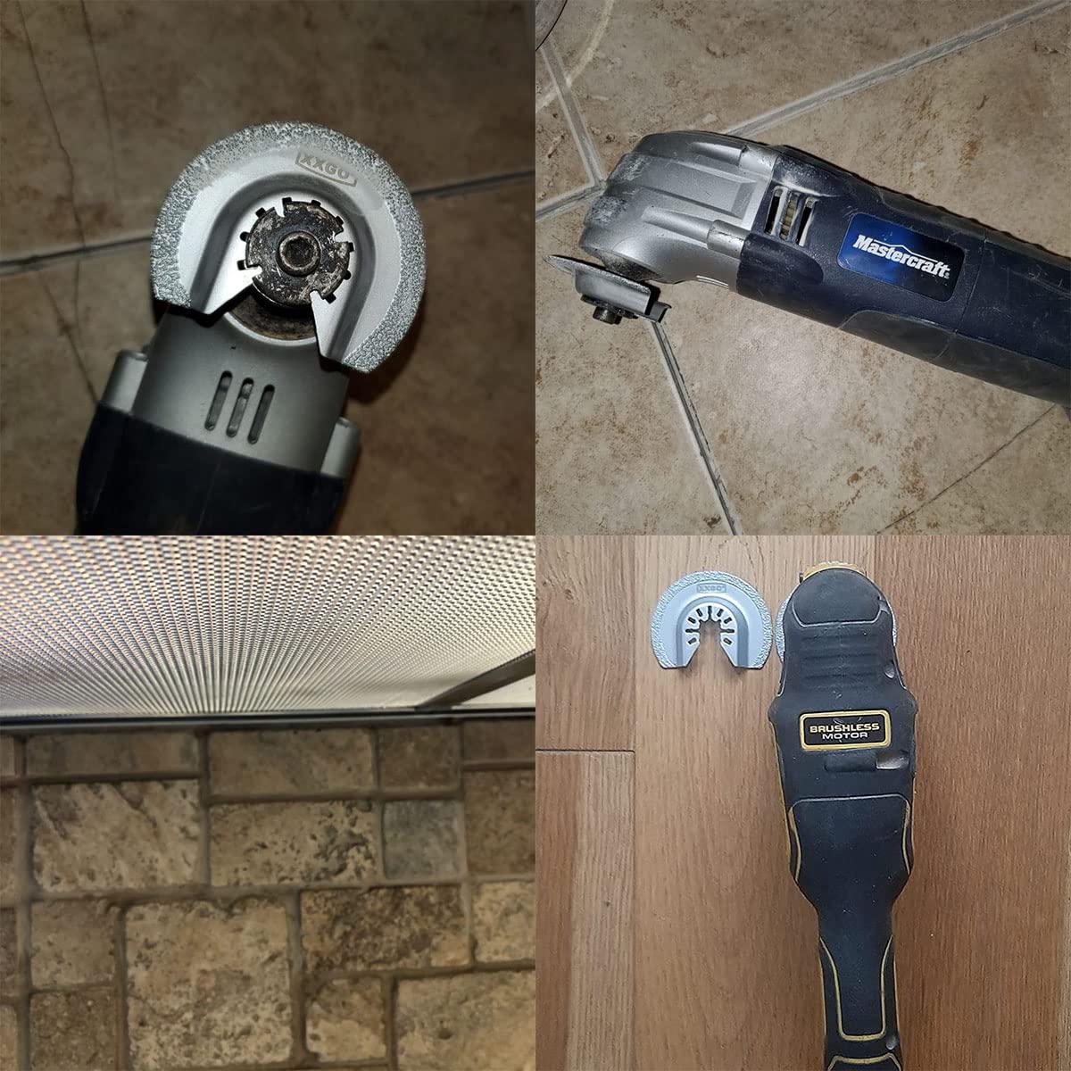 Cuchillas de Diamante XXGO XG4004D para Multitool Oscilante 4 Pcs