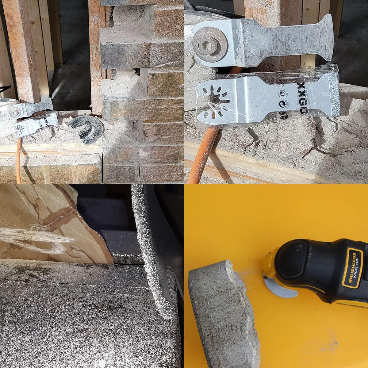 Cuchillas de Diamante XXGO XG4004D para Multitool Oscilante 4 Pcs