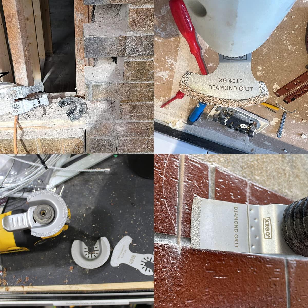 Cuchillas de Diamante XXGO XG4004D para Multitool Oscilante 4 Pcs