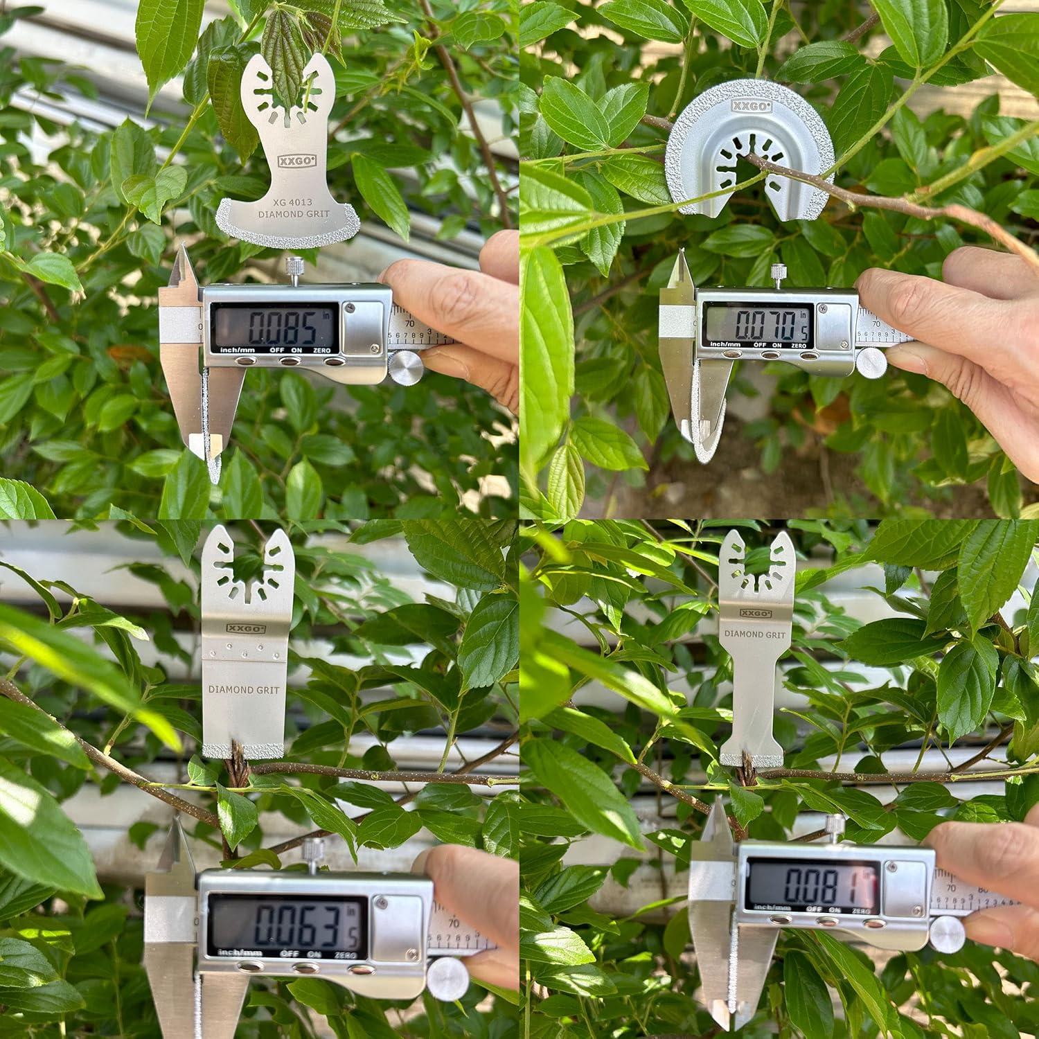 Cuchillas de Diamante XXGO XG4004D para Multitool Oscilante 4 Pcs