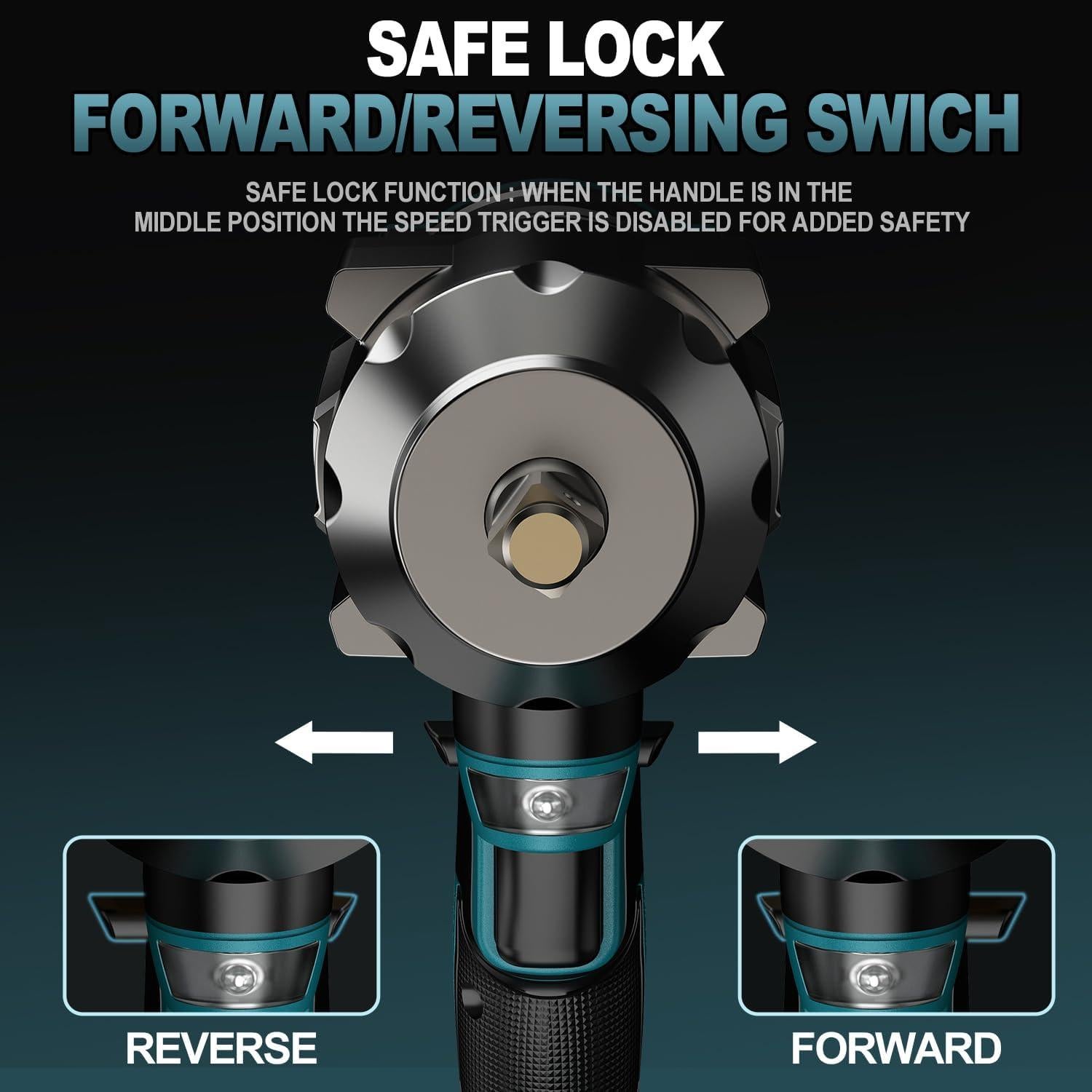 Llave de impacto inalámbrica Makita 18V 1200 N.m 1/2" LED