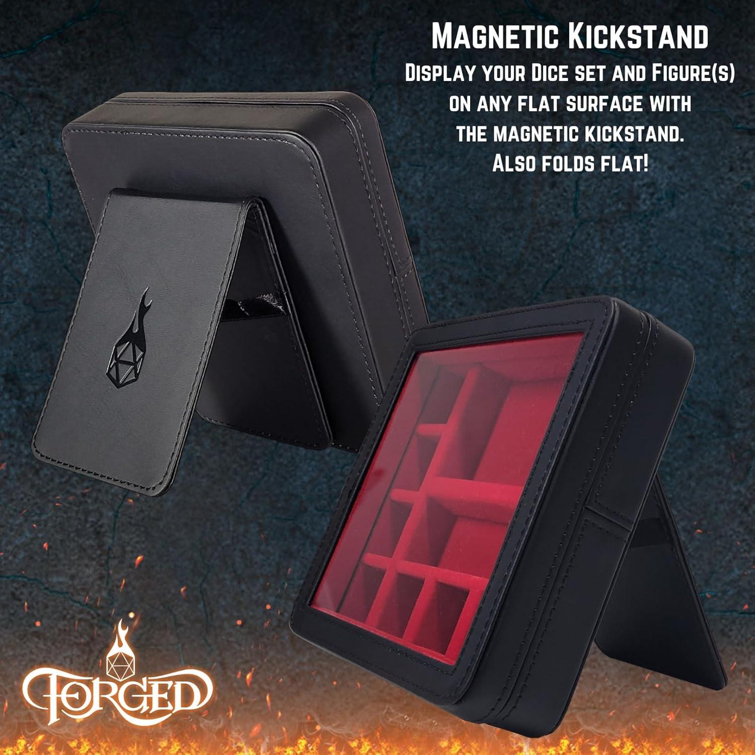 Estuche de Exhibición RPG Forged Dice Co. Rojo 14.7x3.8cm