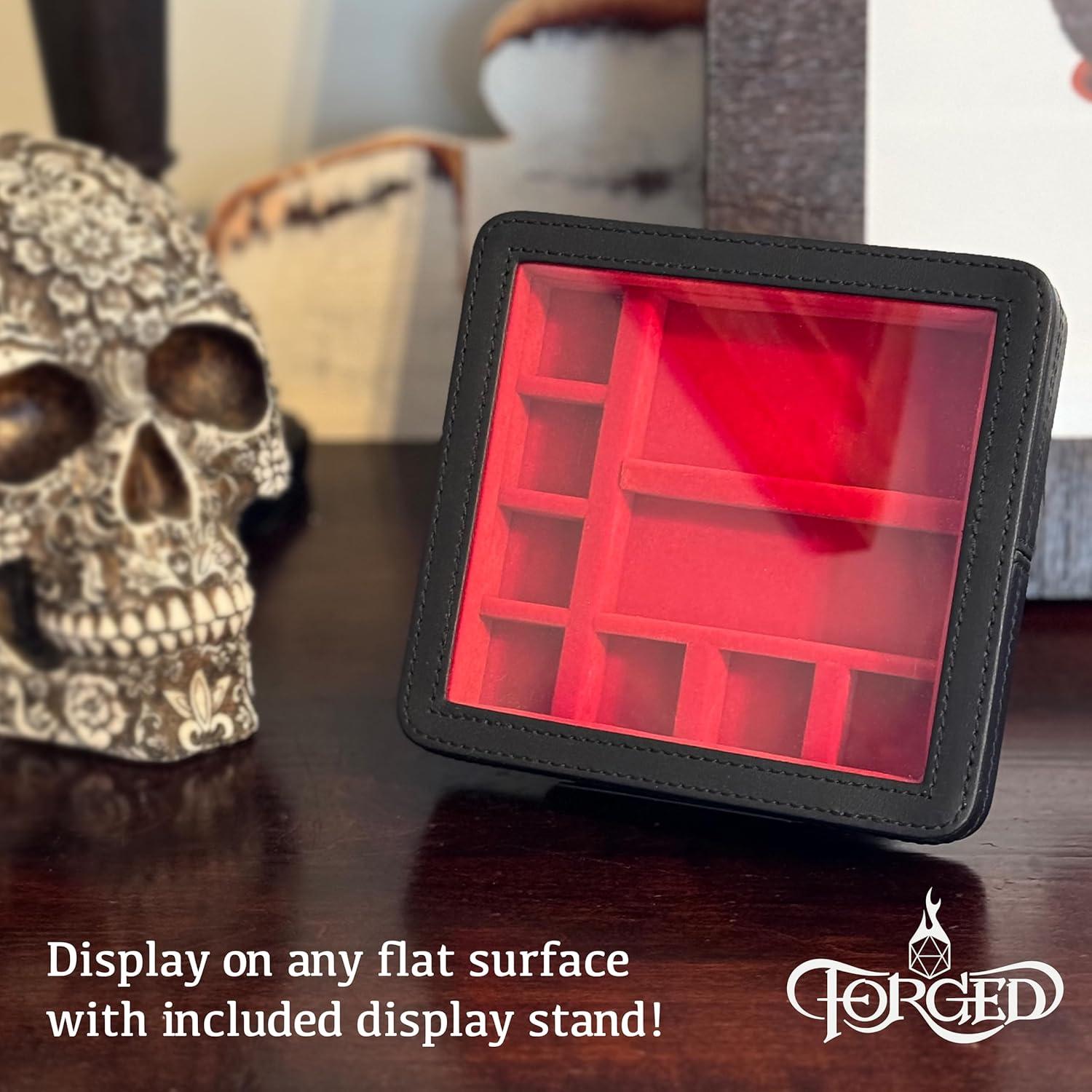 Estuche de Exhibición RPG Forged Dice Co. Rojo 14.7x3.8cm