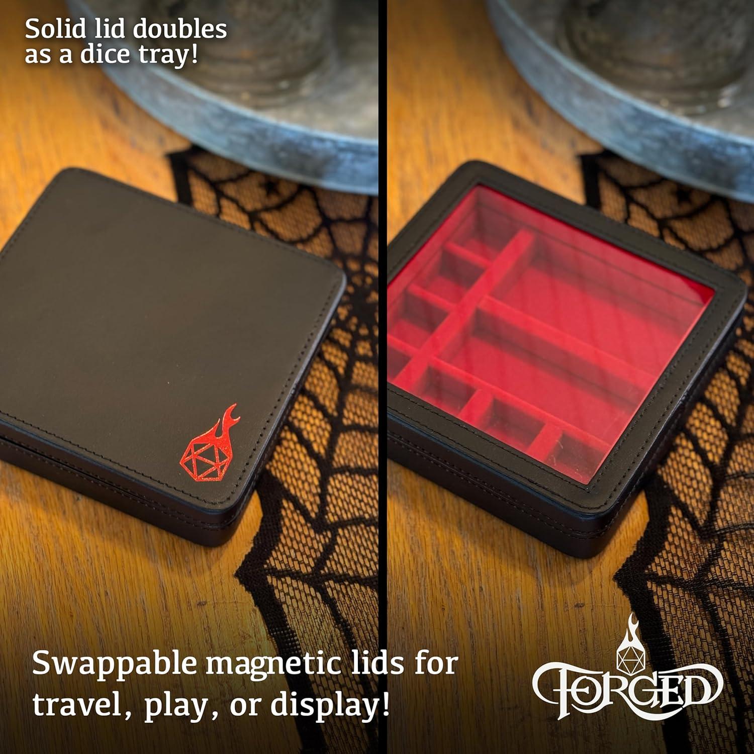 Estuche de Exhibición RPG Forged Dice Co. Rojo 14.7x3.8cm